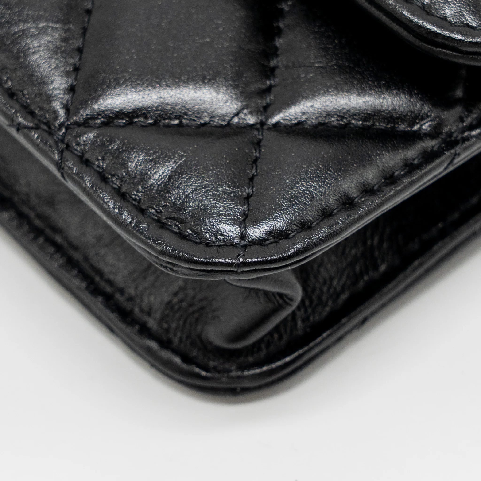 Chanel Maxi Pearl Clutch with Chain Lambskin Black LGHW - Image 9