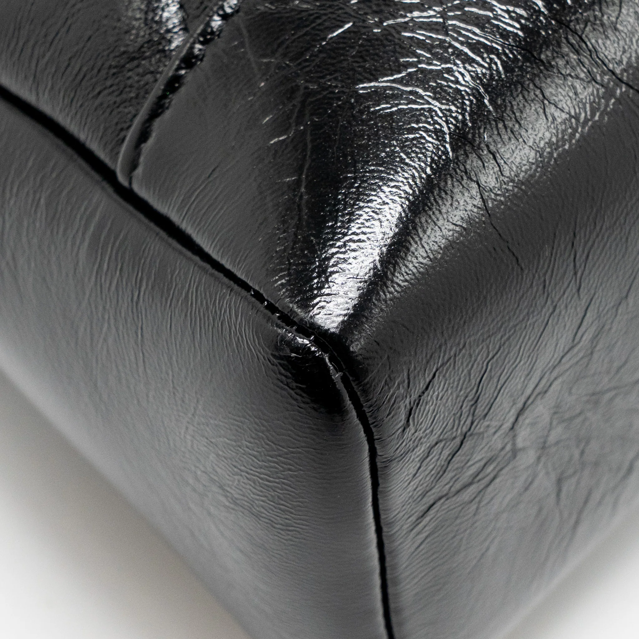 Chanel medium 31 bag shiny lambskin Black LGHW (microchip) - Image 10
