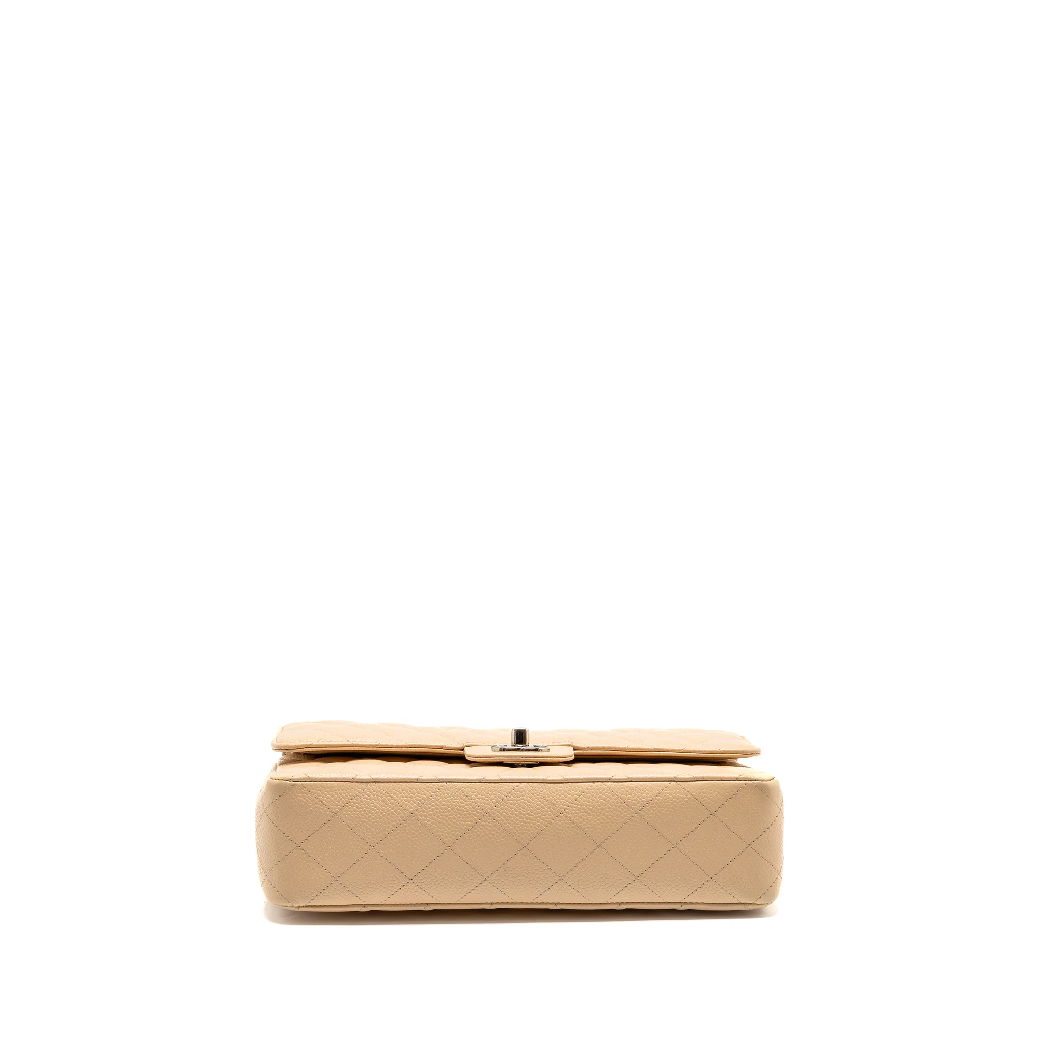 Chanel Medium Classic Double Flap Bag Caviar Beige SHW - Image 5