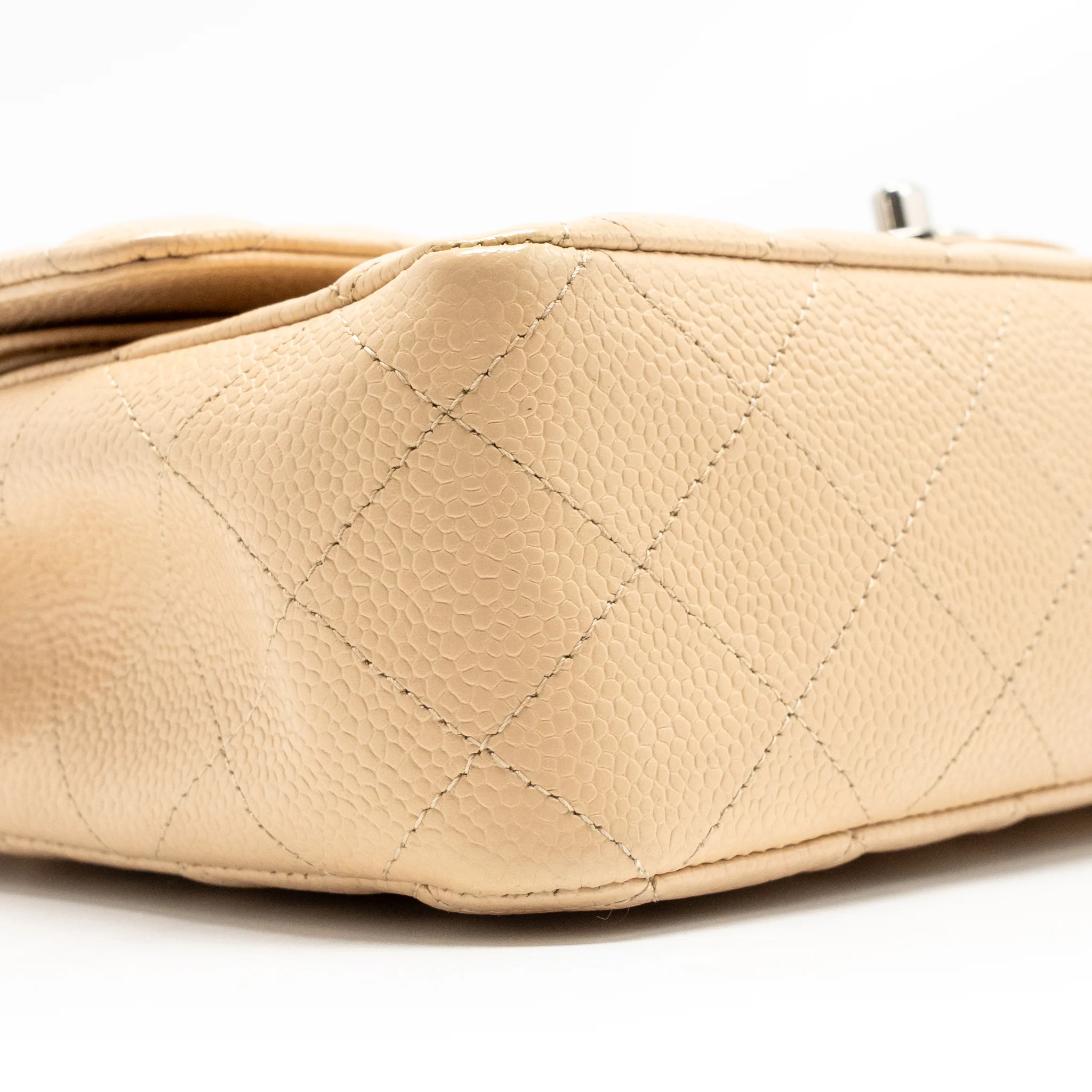 Chanel Medium Classic Double Flap Bag Caviar Beige SHW - Image 6