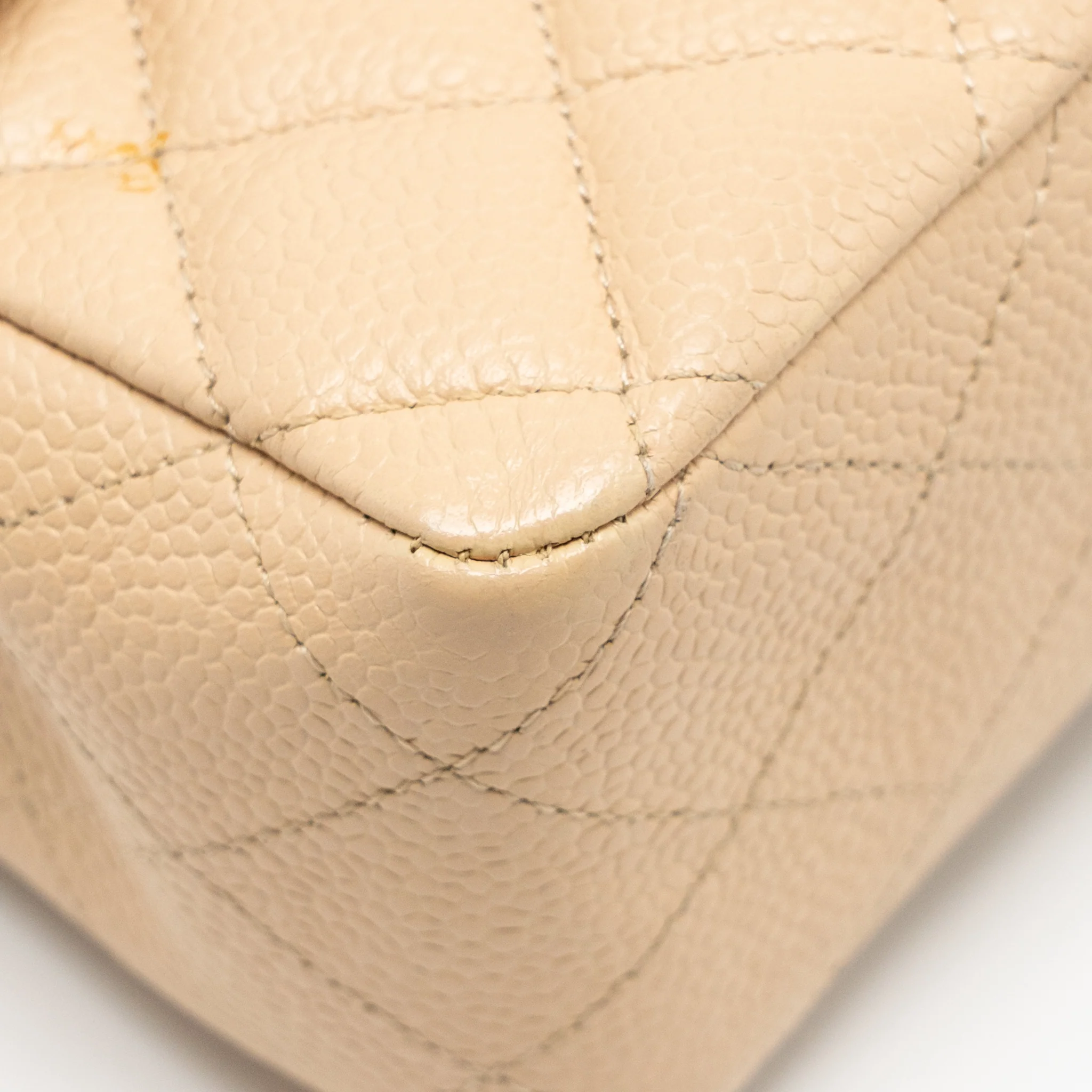 Chanel Medium Classic Double Flap Bag Caviar Beige SHW - Image 8