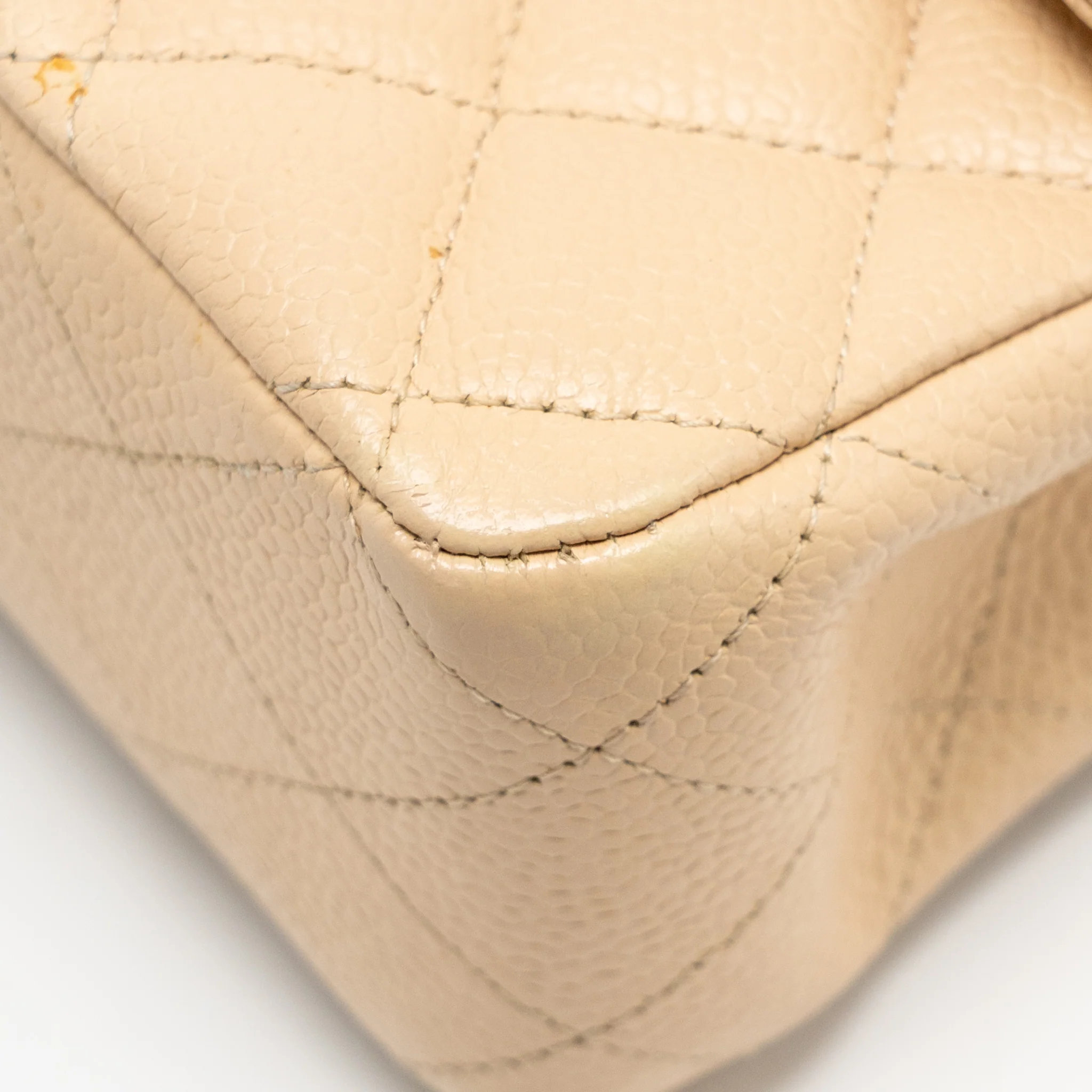 Chanel Medium Classic Double Flap Bag Caviar Beige SHW - Image 9