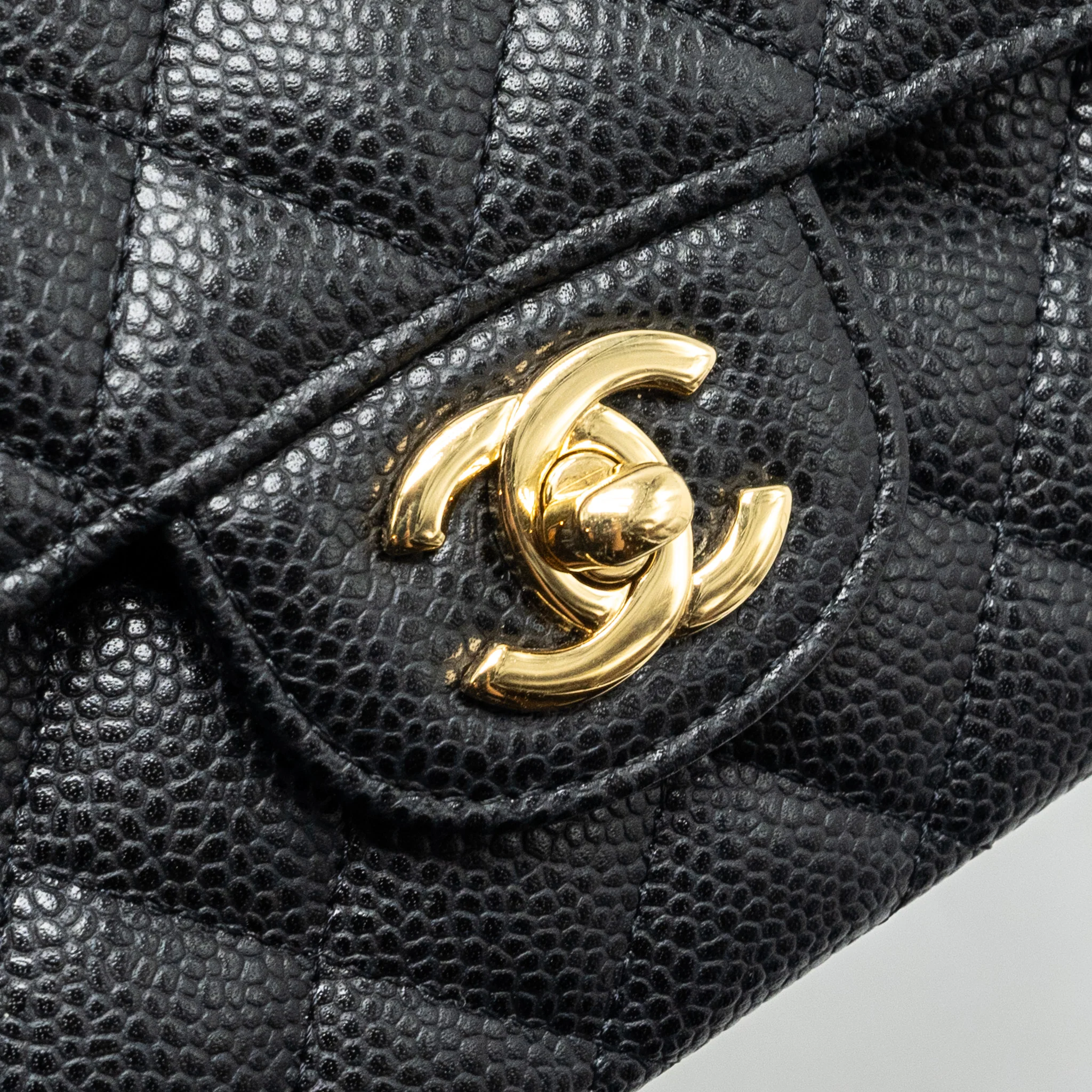 Chanel Medium Classic Double Flap Bag Caviar Black GHW - Image 12