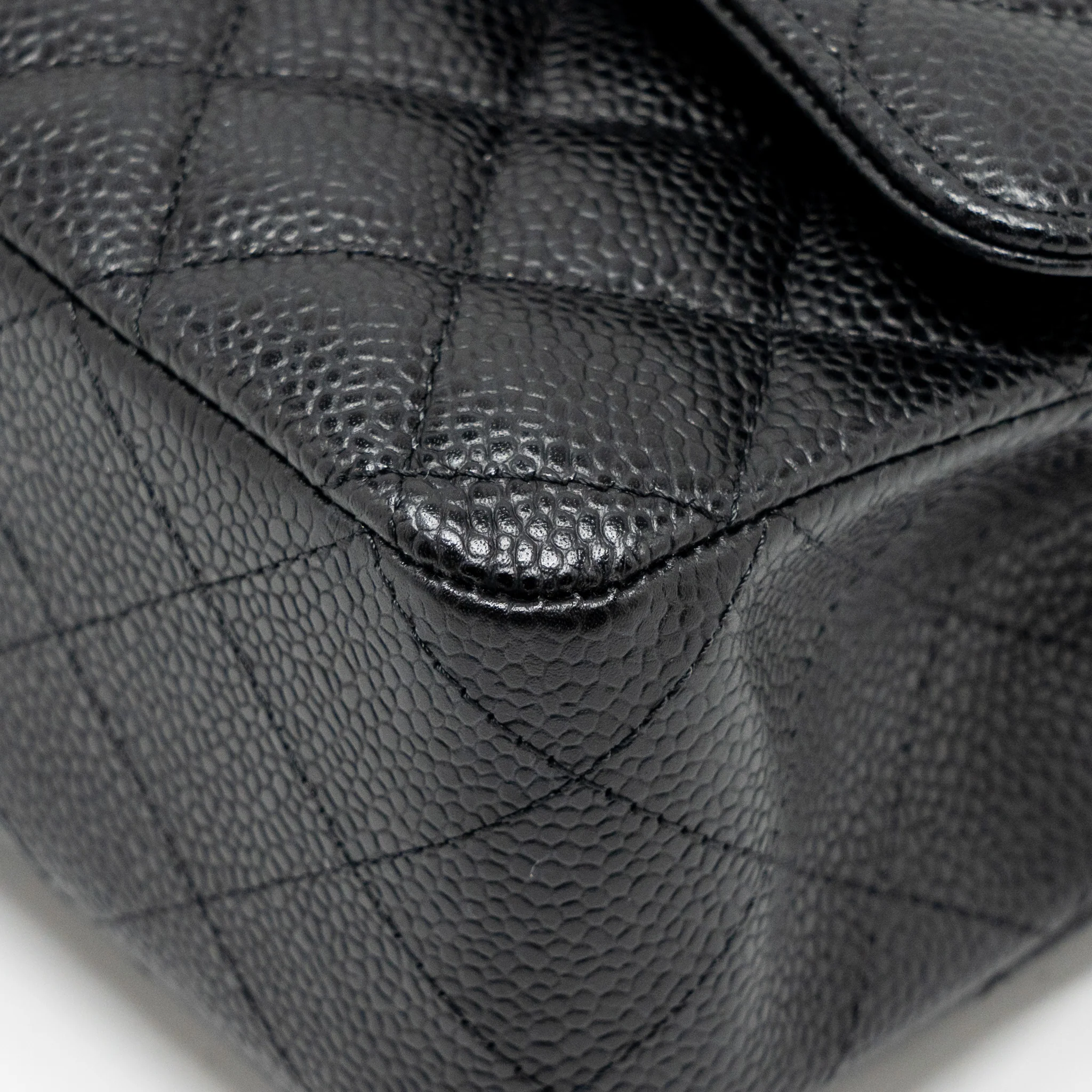 Chanel Medium Classic Double  Flap Bag Caviar  Black GHW - Image 8