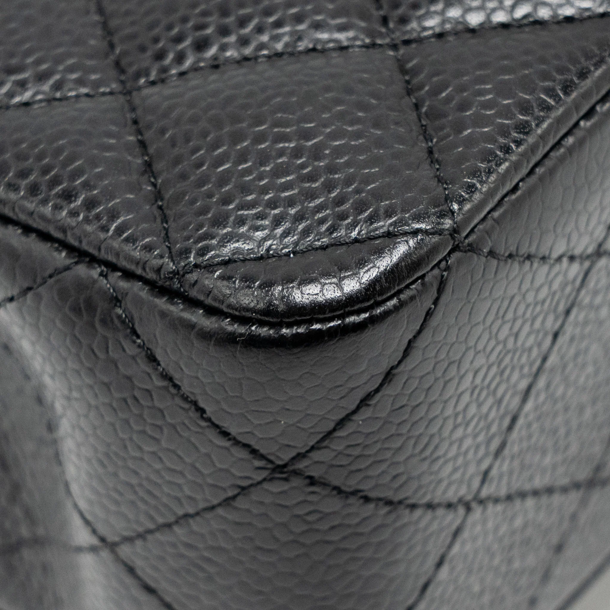 Chanel Medium Classic Double Flap Bag Caviar Black GHW - Image 11