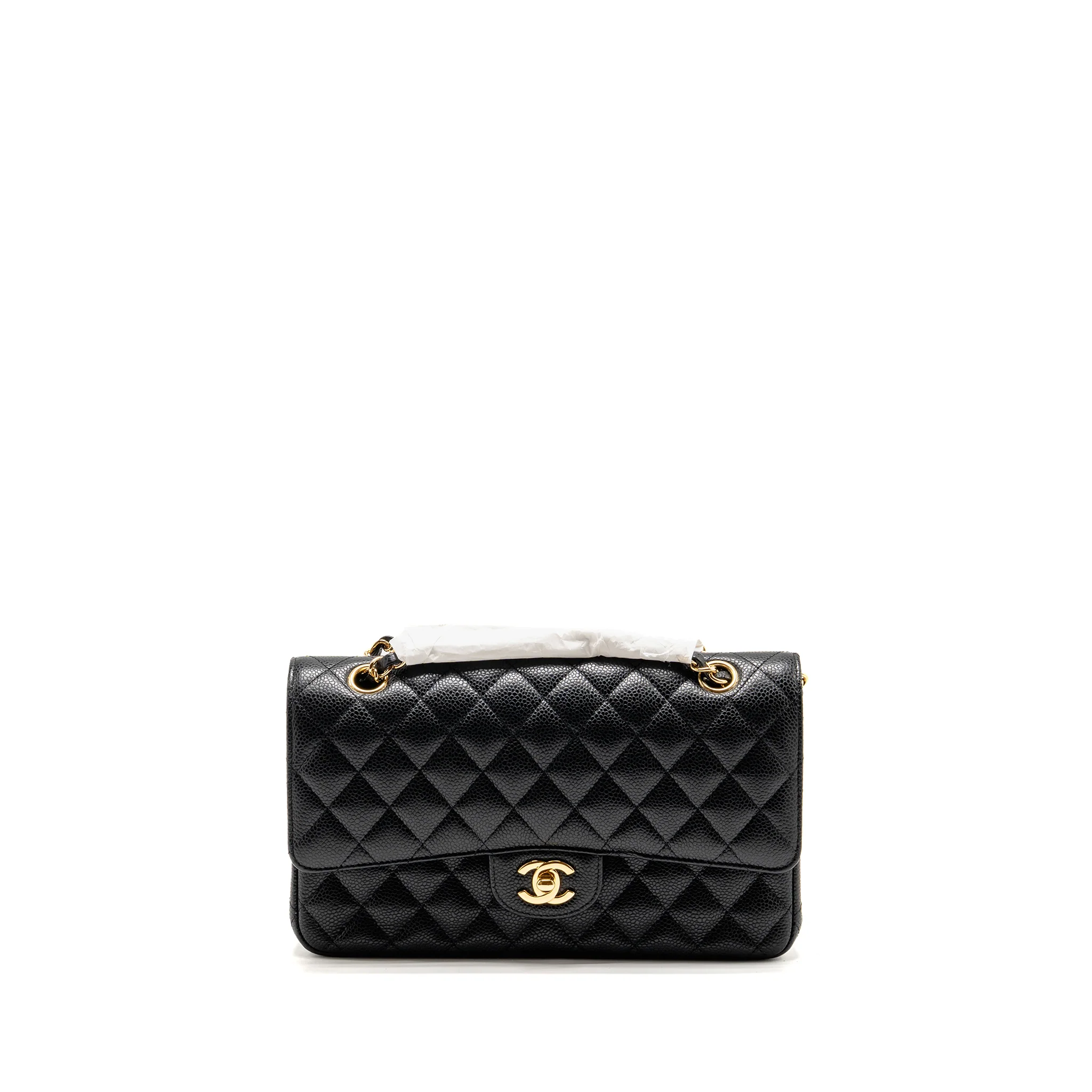 Chanel MEDIUM Classic Double Flap Bag Caviar Black GHW