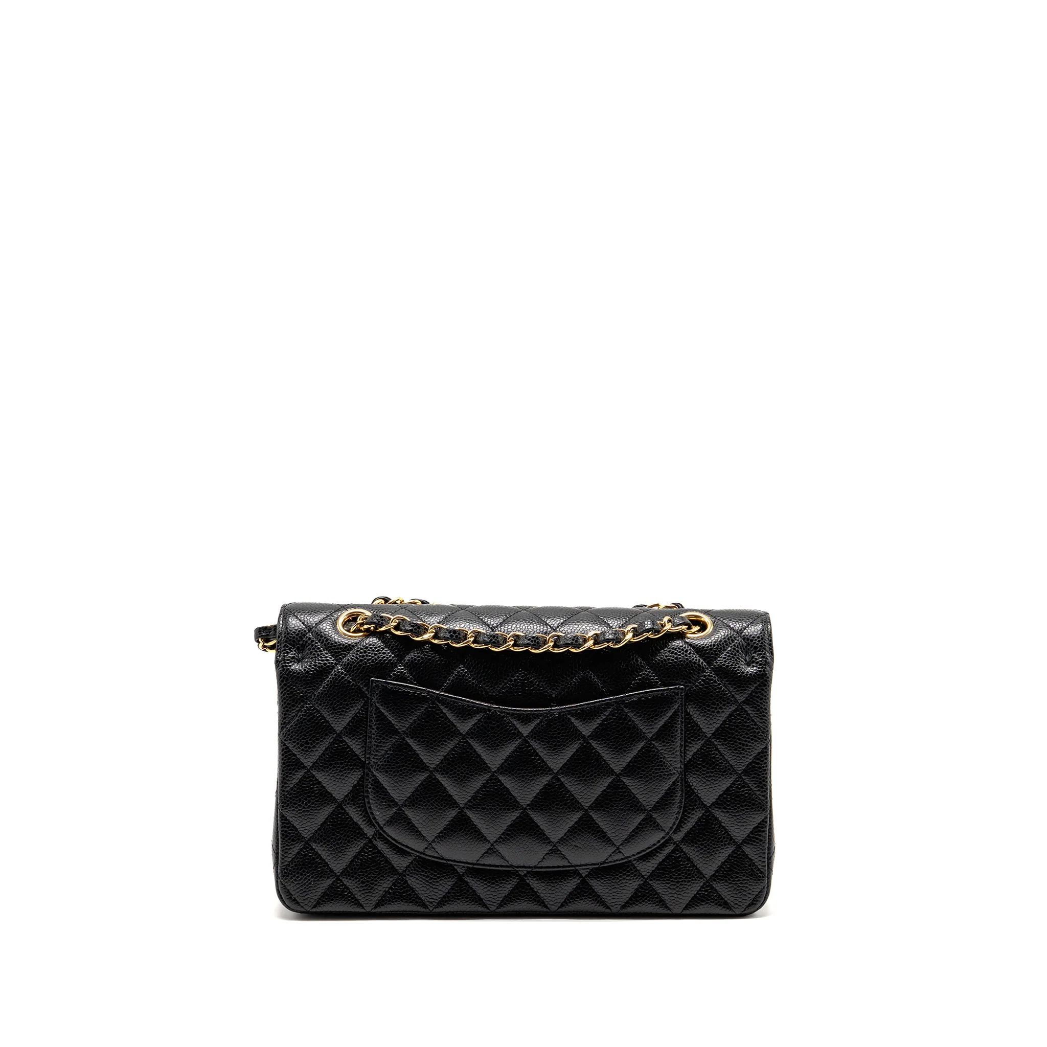 Chanel Medium Classic Double Flap BAG Caviar Black GHW - Image 2