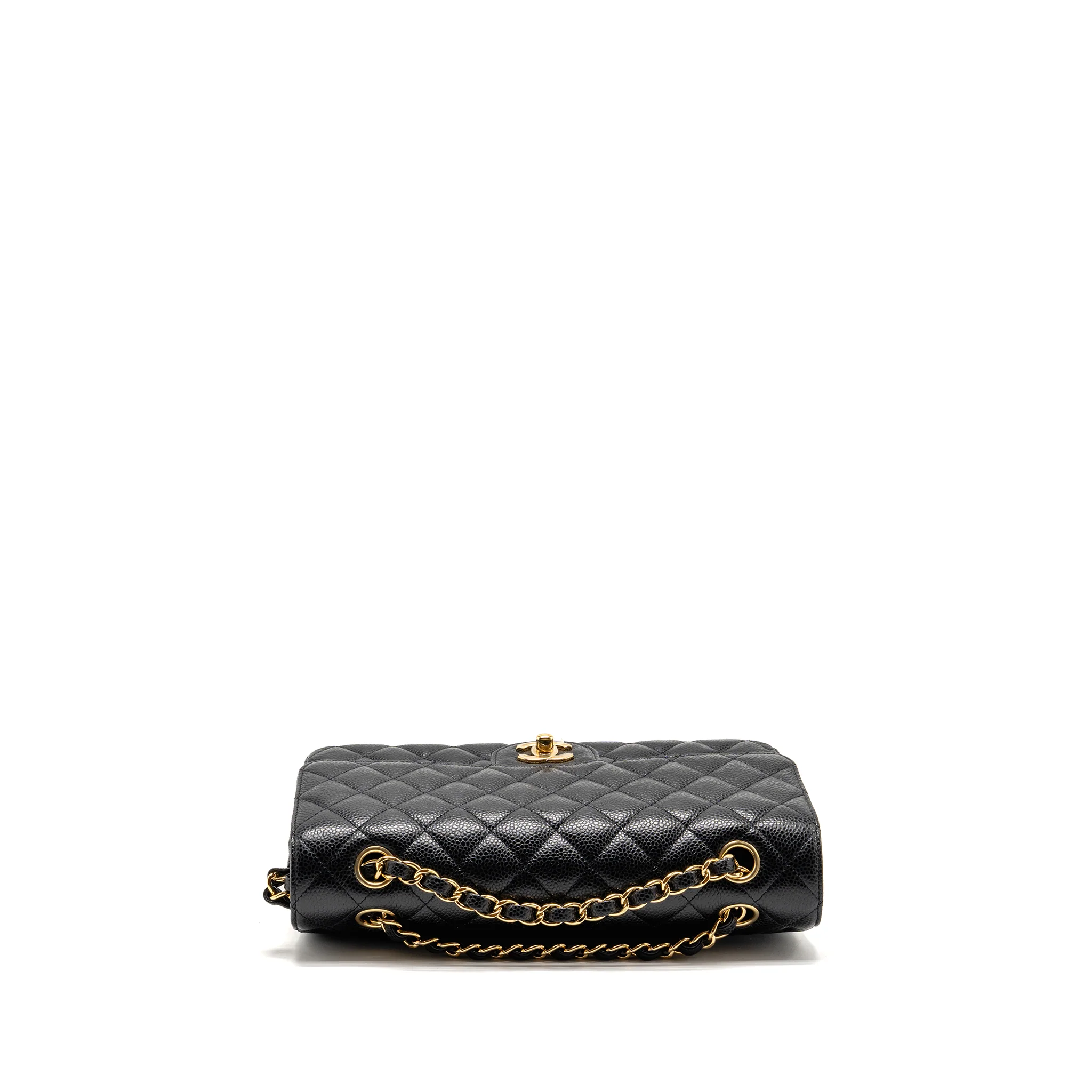 Chanel Medium Classic Double Flap BAG Caviar Black GHW - Image 5