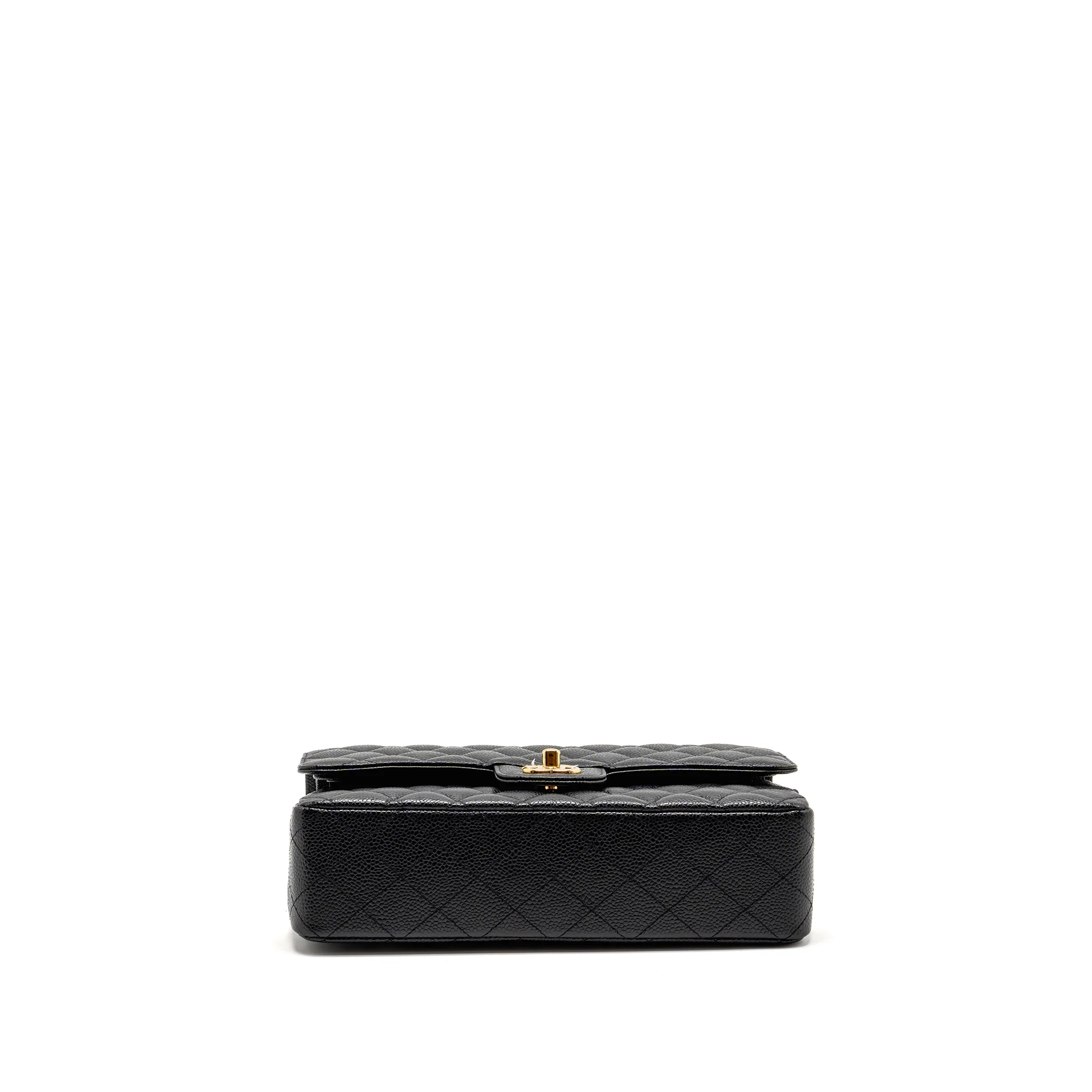 Chanel Medium Classic Double Flap BAG Caviar Black GHW - Image 6