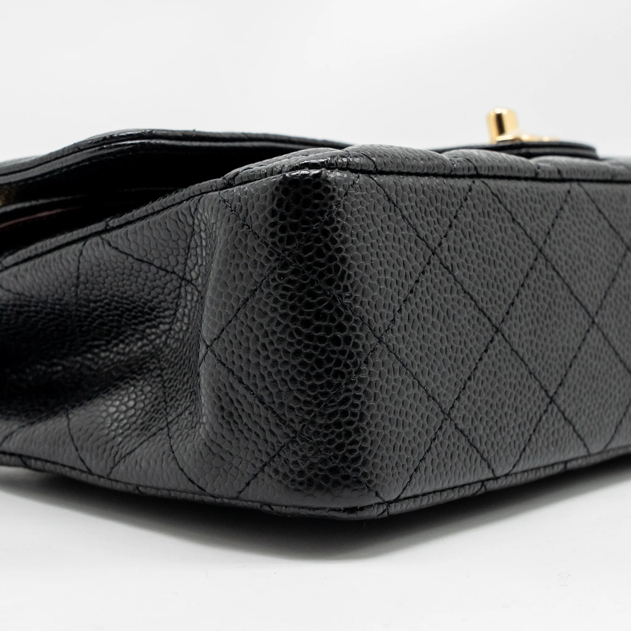 Chanel Medium Classic Double Flap BAG Caviar Black GHW - Image 7