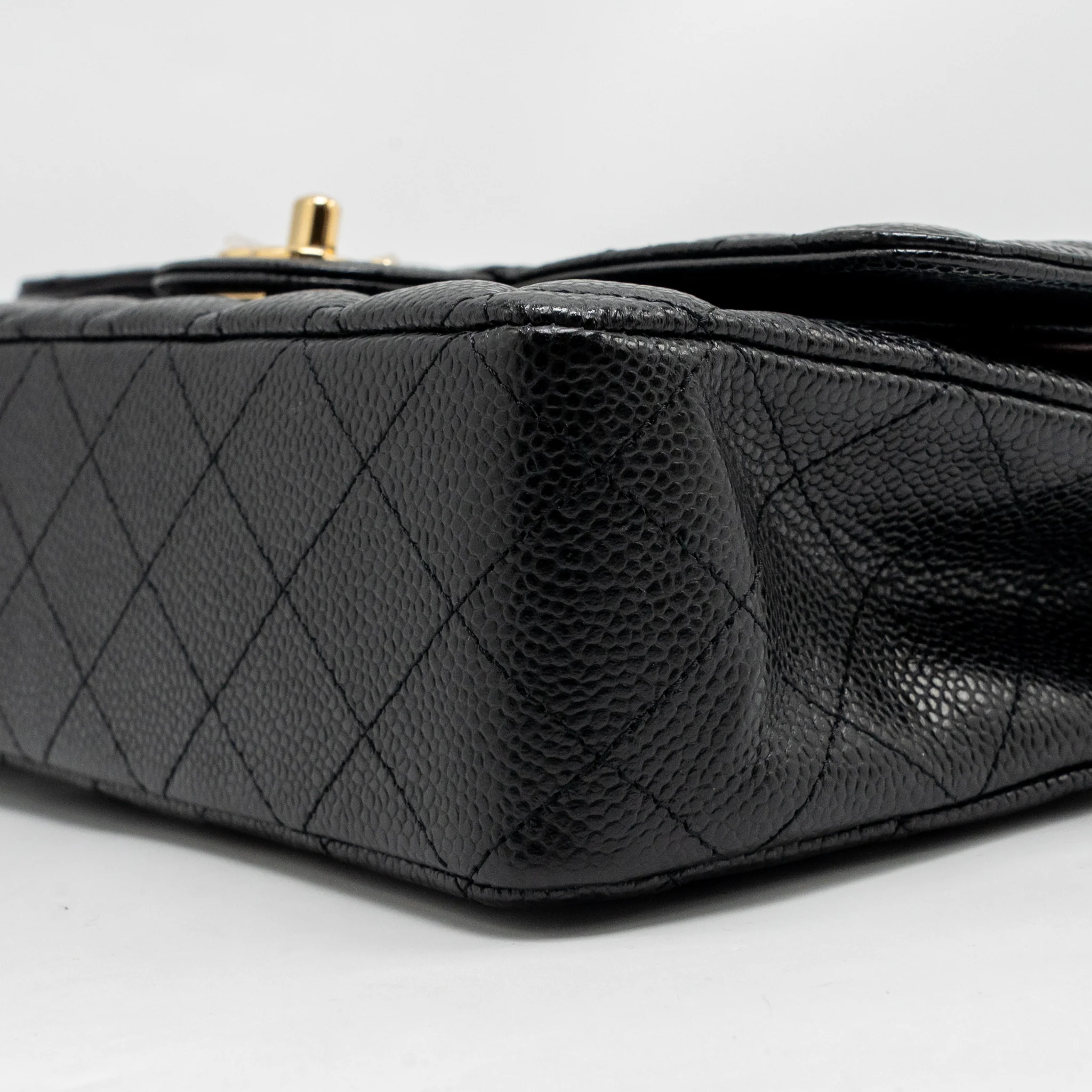 Chanel Medium Classic Double Flap BAG Caviar Black GHW - Image 8