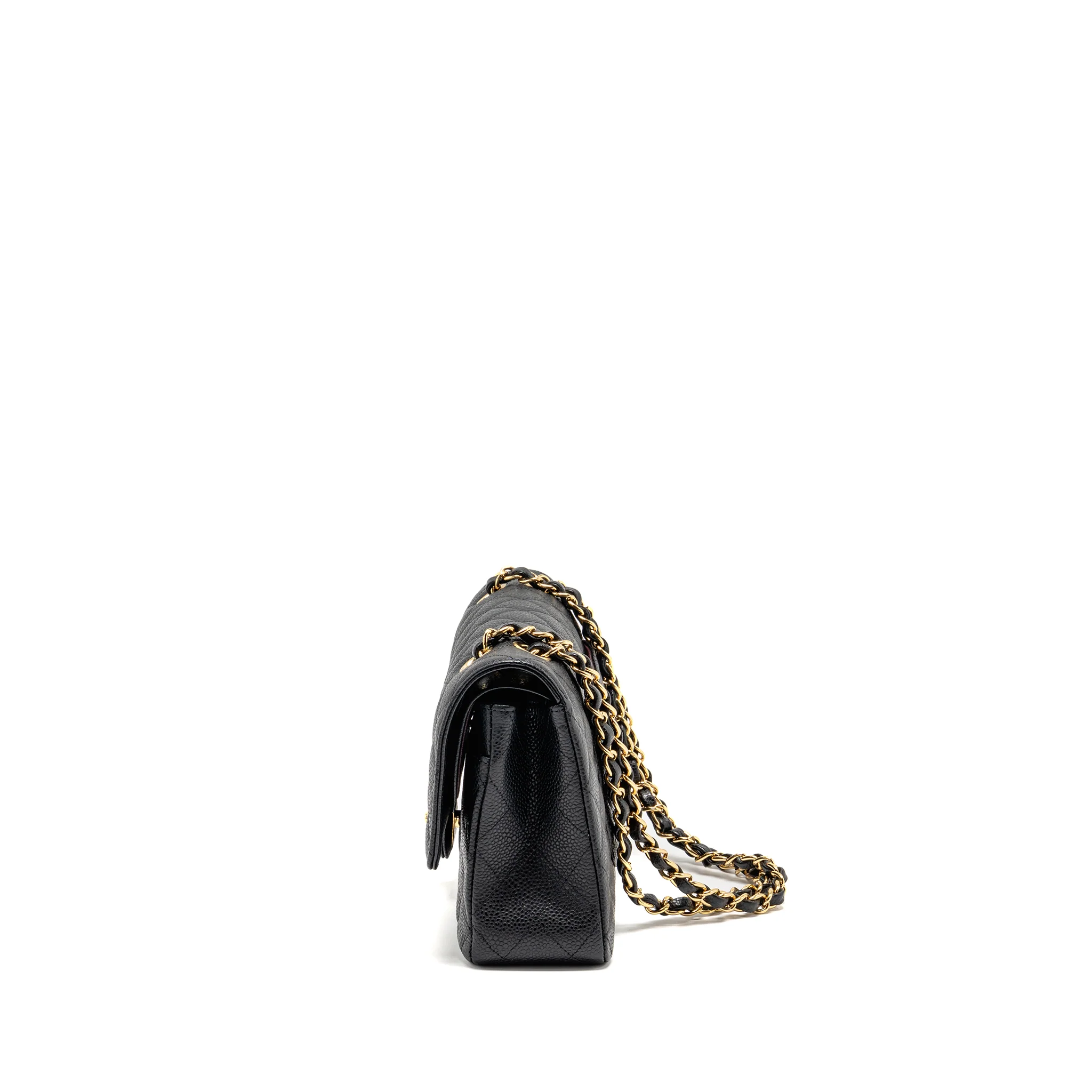Chanel Medium classic Double Flap Bag Caviar Black GHW - Image 4