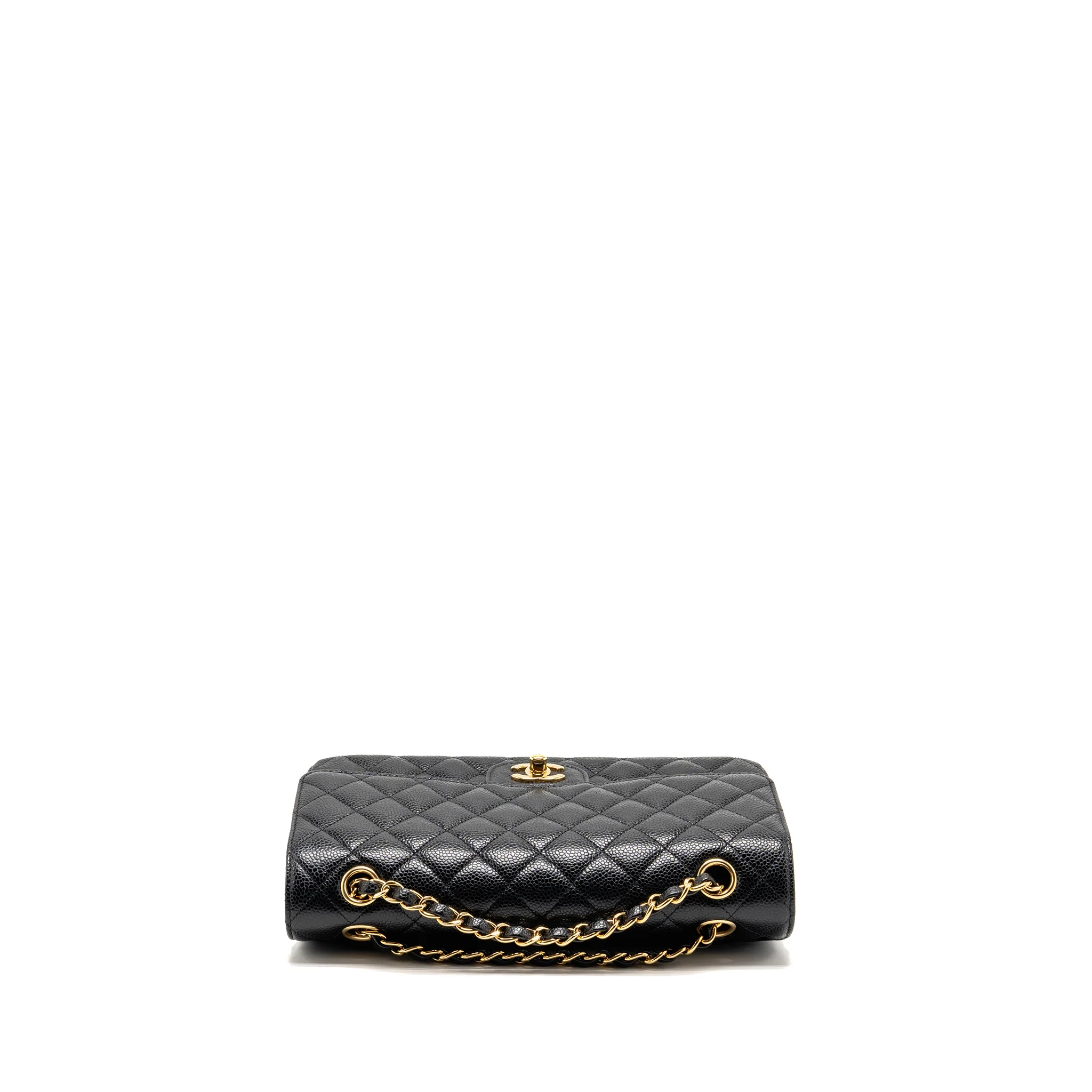 Chanel Medium Classic Double Flap bag caviar black GHW (microchip) - Image 5