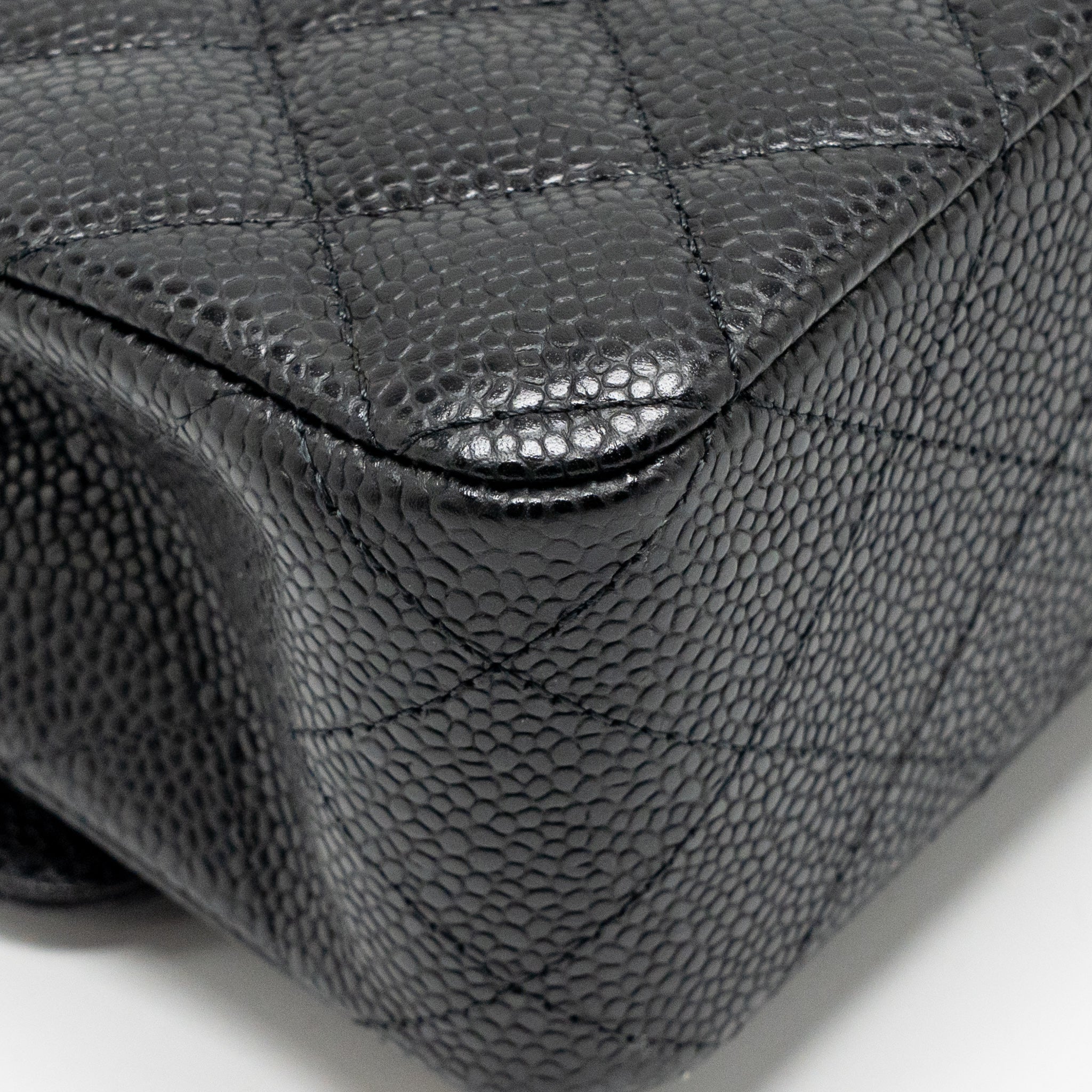 Chanel Medium Classic Double Flap Bag Caviar Black GHW (microchip) - Image 11
