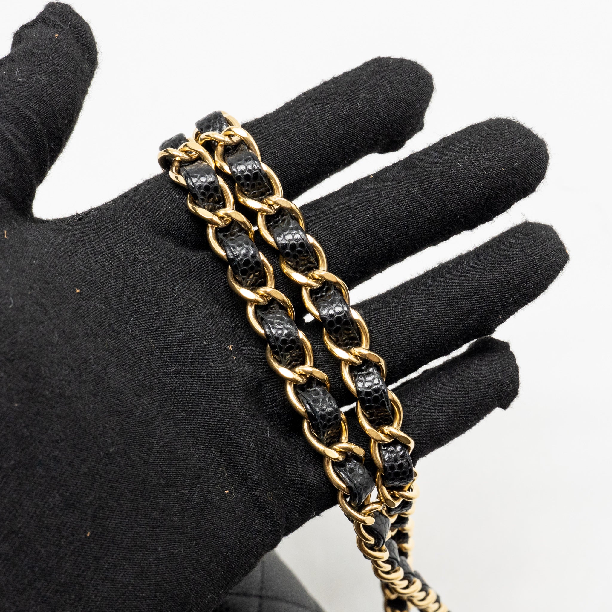 Chanel Medium Classic Double Flap Bag Caviar Black GHW (microchip) - Image 19