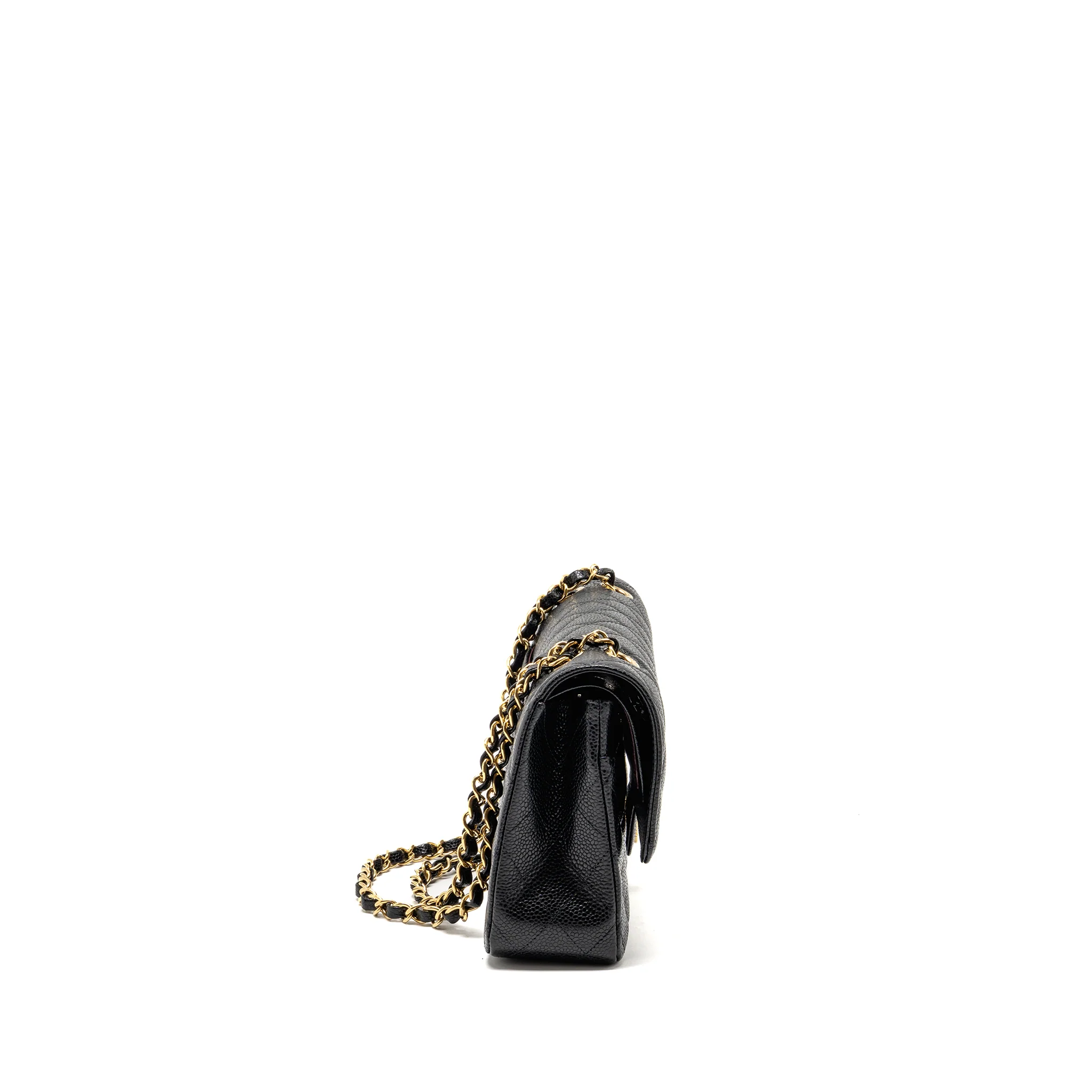 Chanel Medium Classic Double Flap Bag Caviar Black GHW (microchip) - Image 3