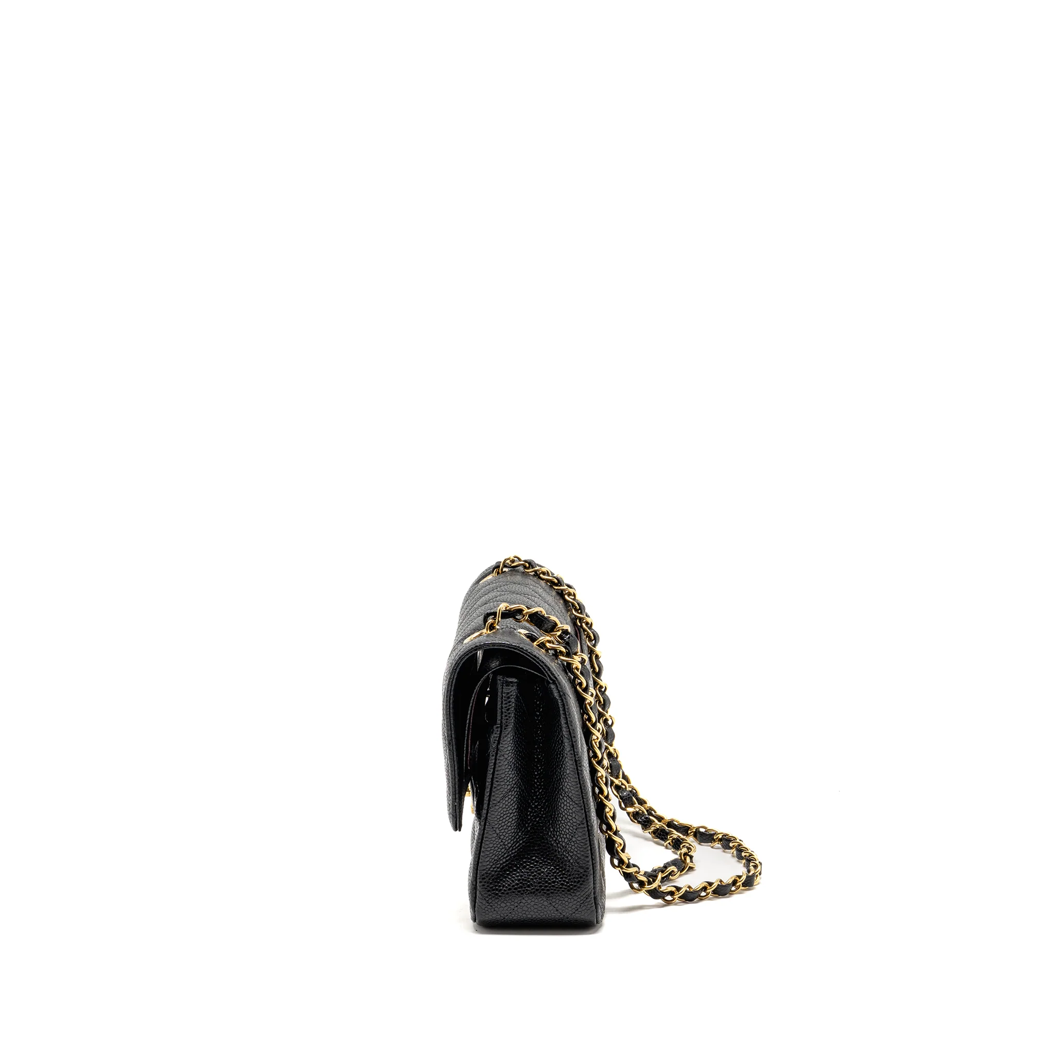 Chanel Medium Classic Double Flap Bag Caviar Black GHW (microchip) - Image 4