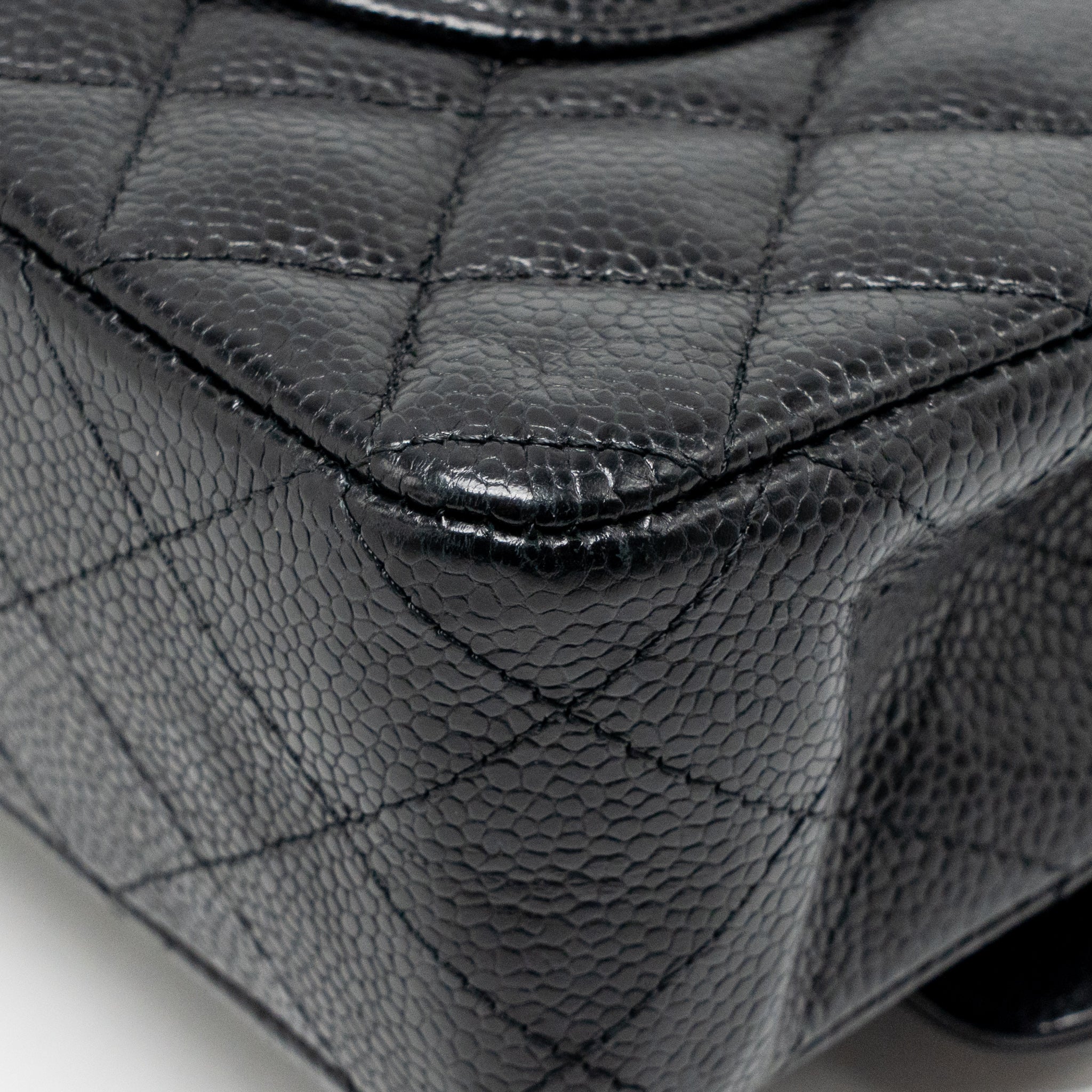 Chanel Medium Classic double flap bag caviar black SHW - Image 12