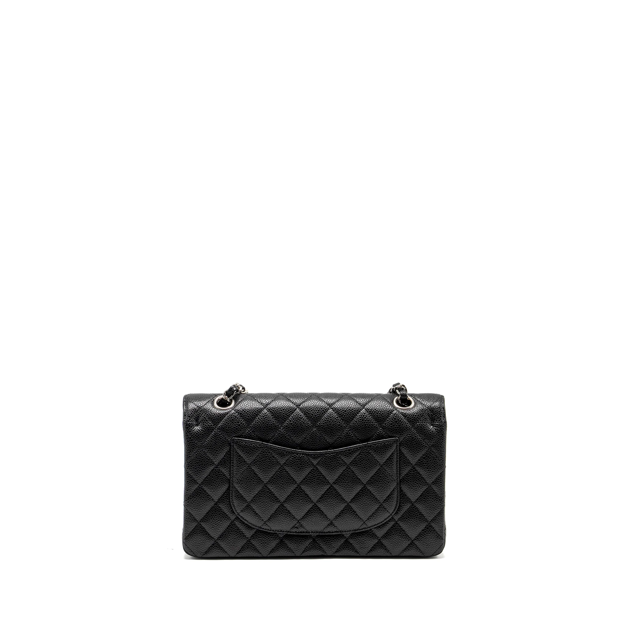 Chanel Medium Classic Double FLAP Bag Caviar Black SHW - Image 2