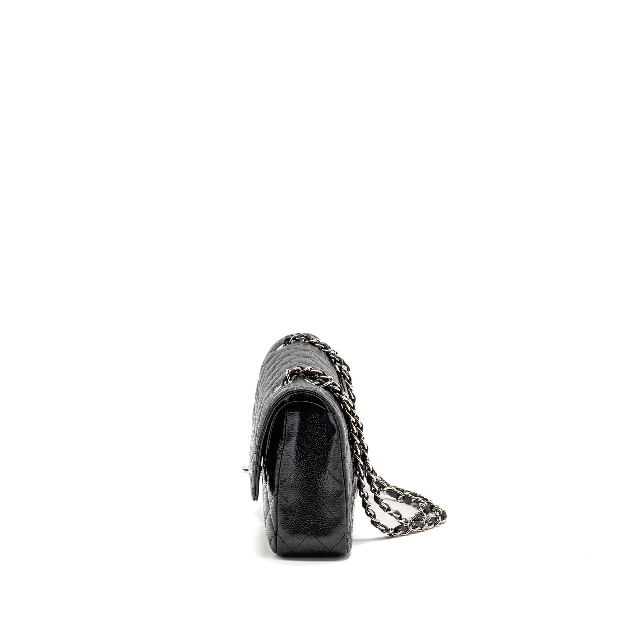Chanel Medium Classic Double Flap BAG CAVIAR black SHW - Image 4