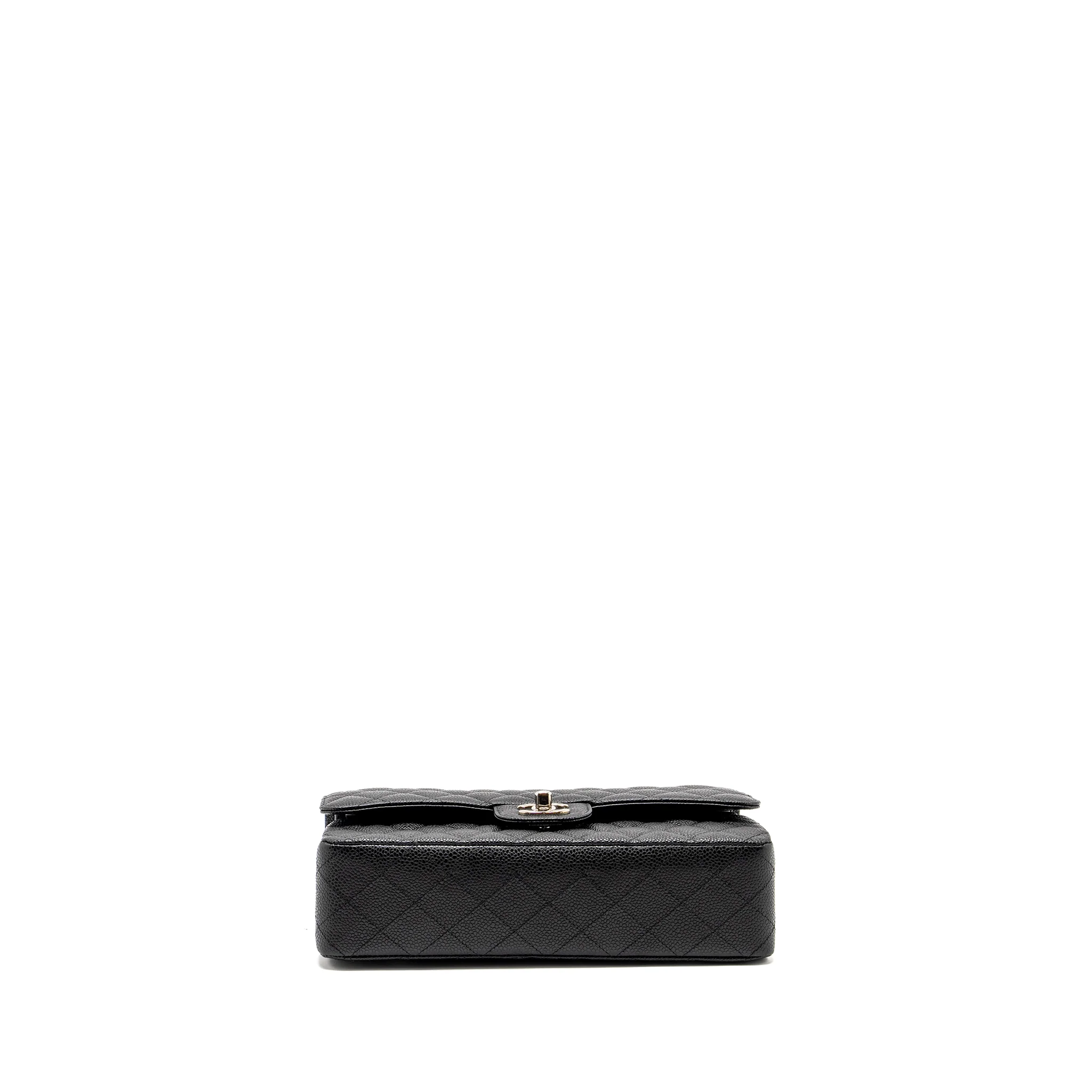 Chanel Medium Classic Double FLAP Bag Caviar Black SHW - Image 5