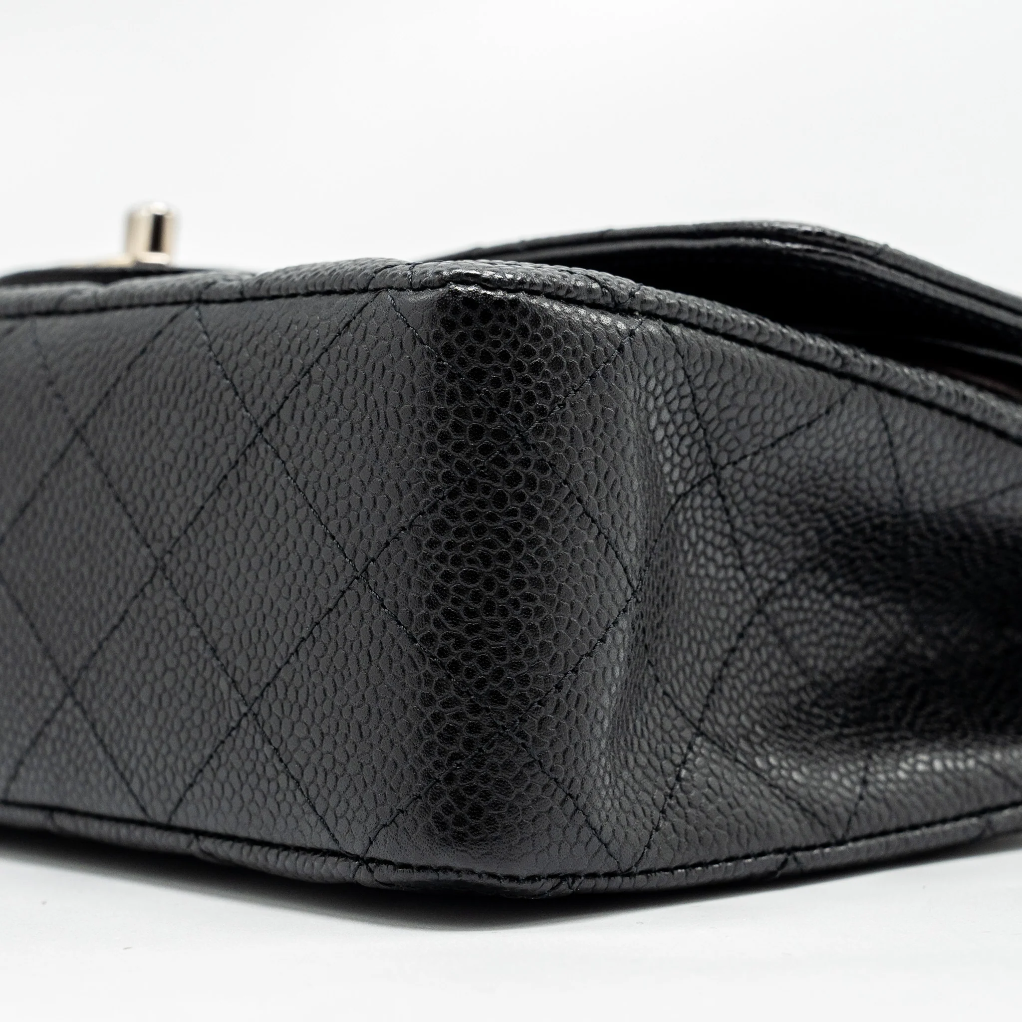 Chanel Medium Classic Double FLAP Bag Caviar Black SHW - Image 7