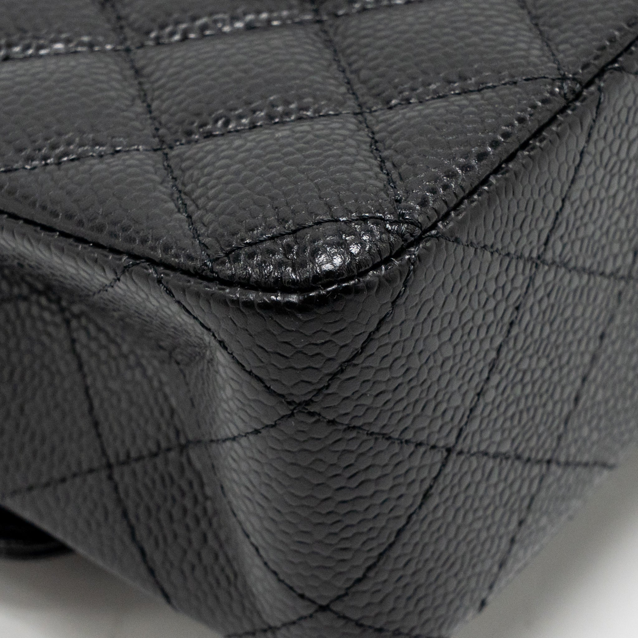 Chanel MEDIUM Classic Double Flap Bag Caviar Black SHW (Microchip) - Image 11