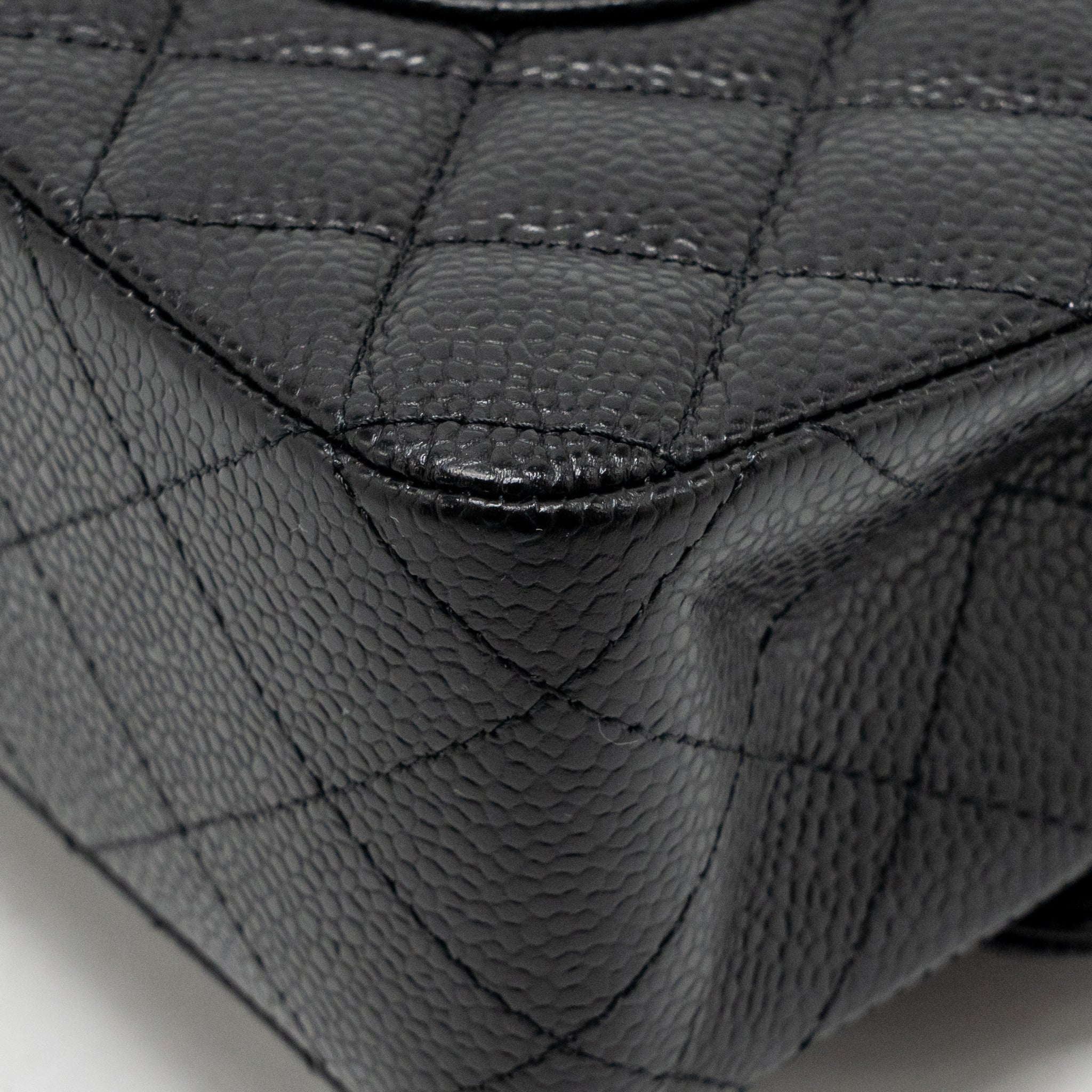 Chanel MEDIUM Classic Double Flap Bag Caviar Black SHW (Microchip) - Image 12