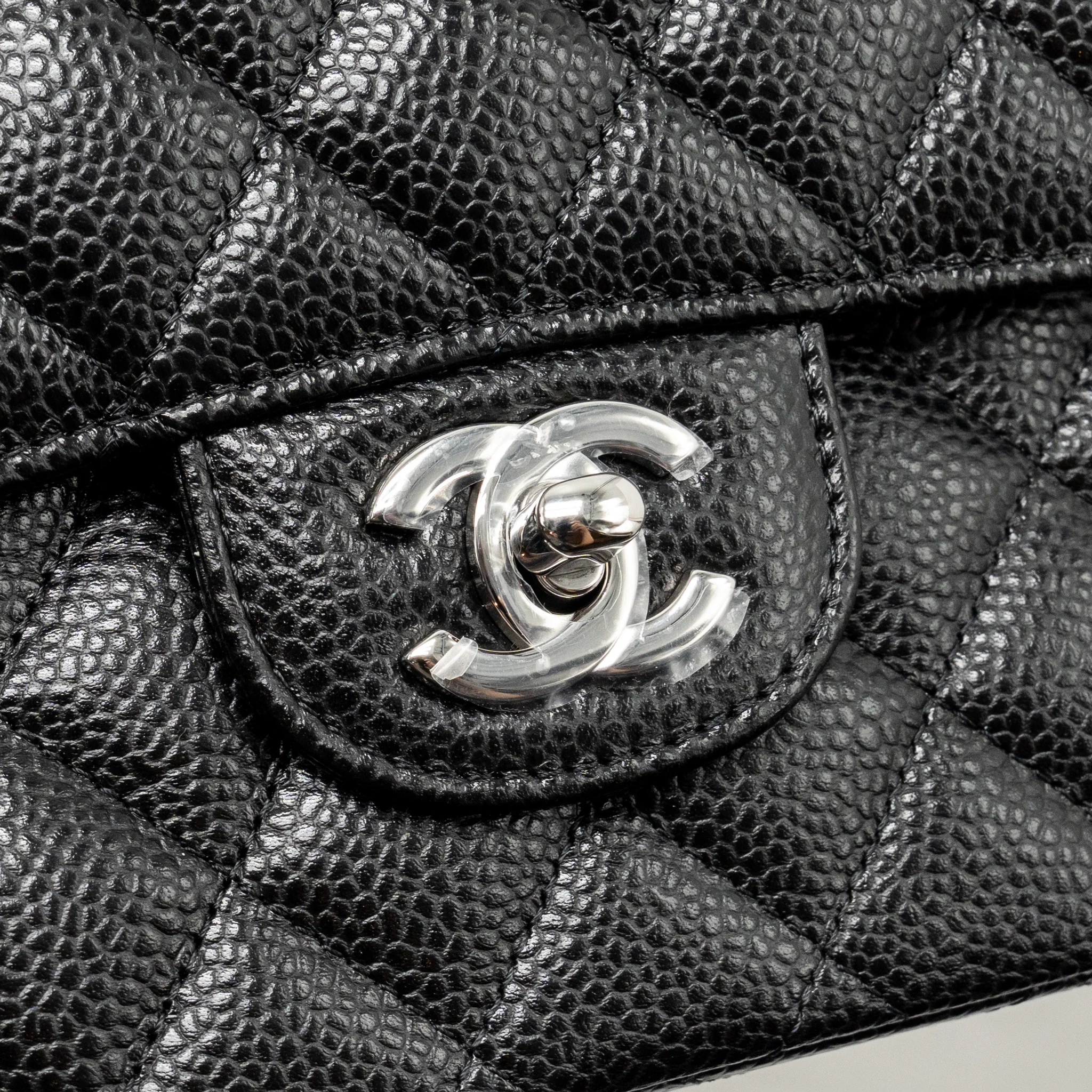 Chanel MEDIUM Classic Double Flap Bag Caviar Black SHW (Microchip) - Image 13