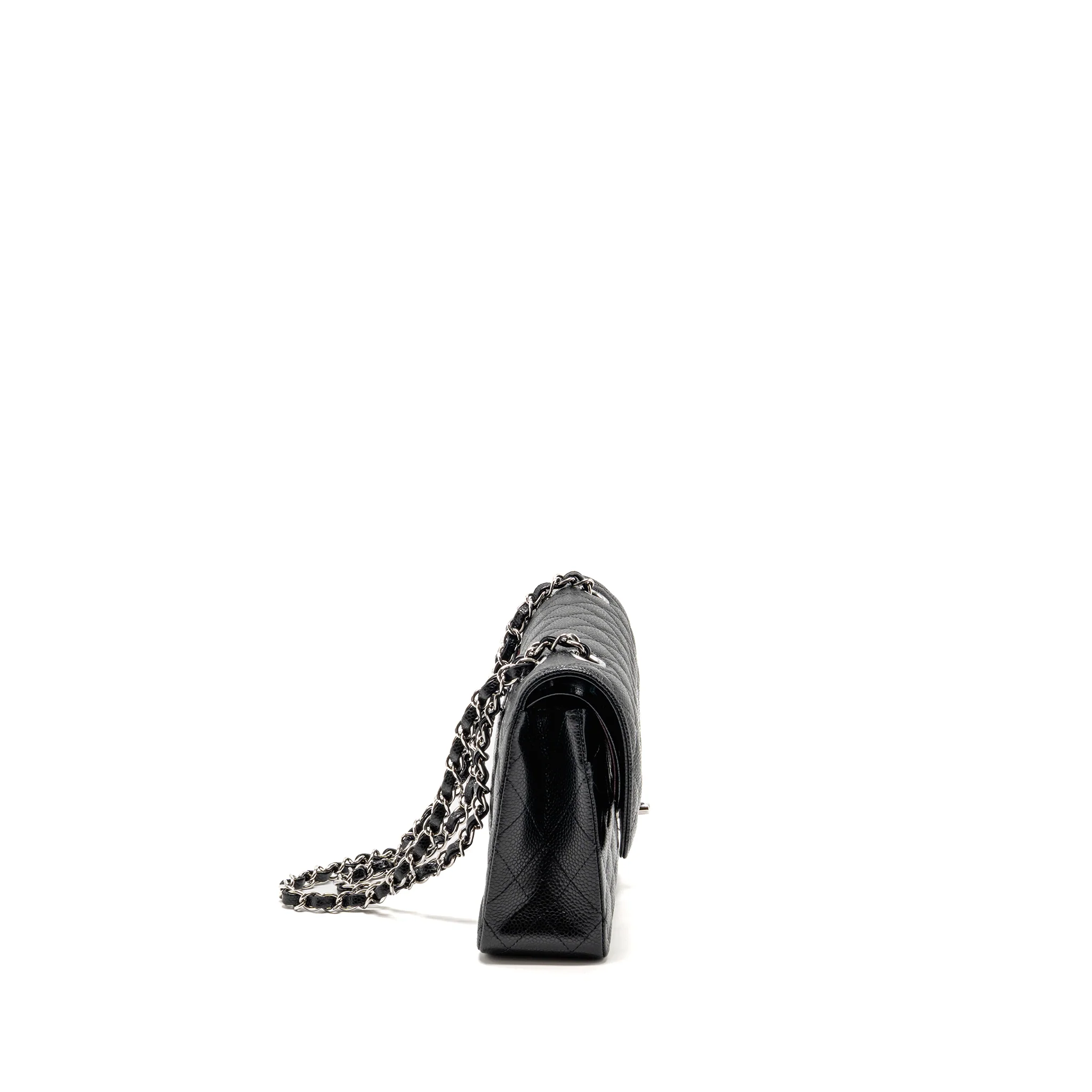 Chanel MEDIUM Classic Double Flap Bag Caviar Black SHW (Microchip) - Image 3