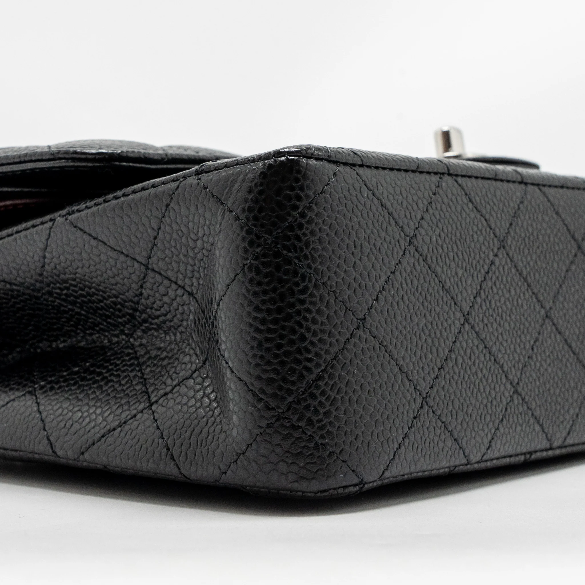 Chanel MEDIUM Classic Double Flap Bag Caviar Black SHW (Microchip) - Image 7