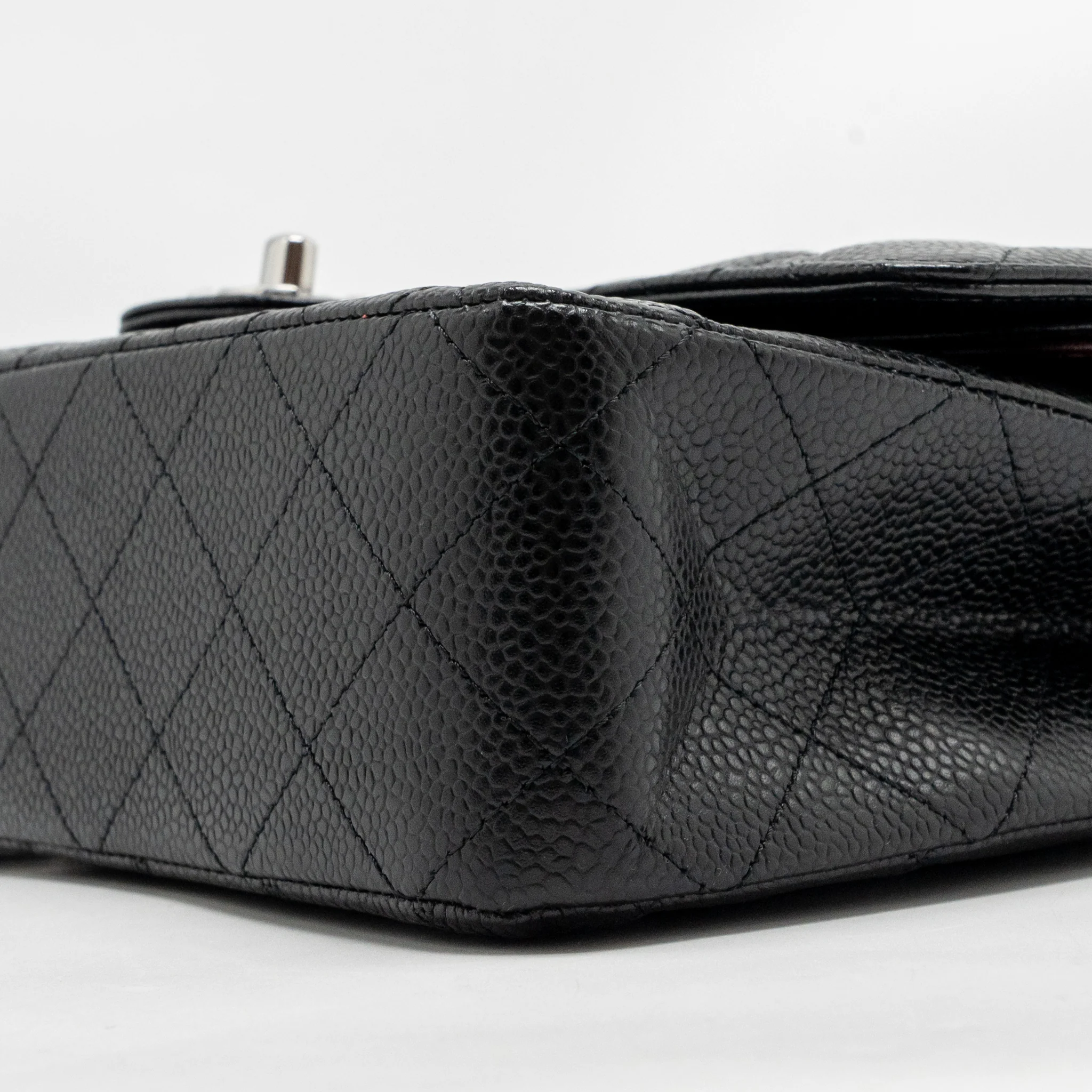 Chanel MEDIUM Classic Double Flap Bag Caviar Black SHW (Microchip) - Image 8