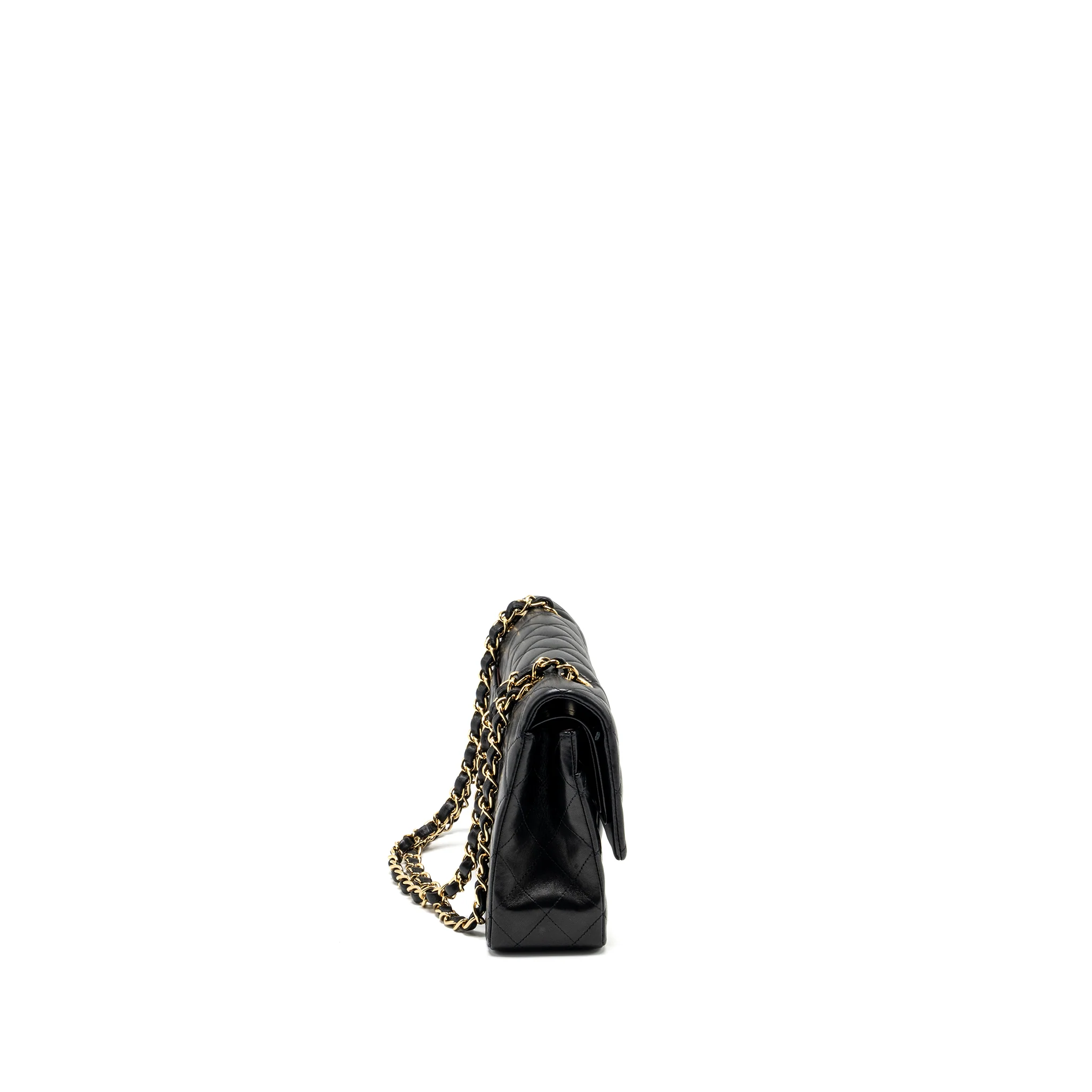 Chanel Medium Classic Double Flap Bag lambskin black GHW - Image 3