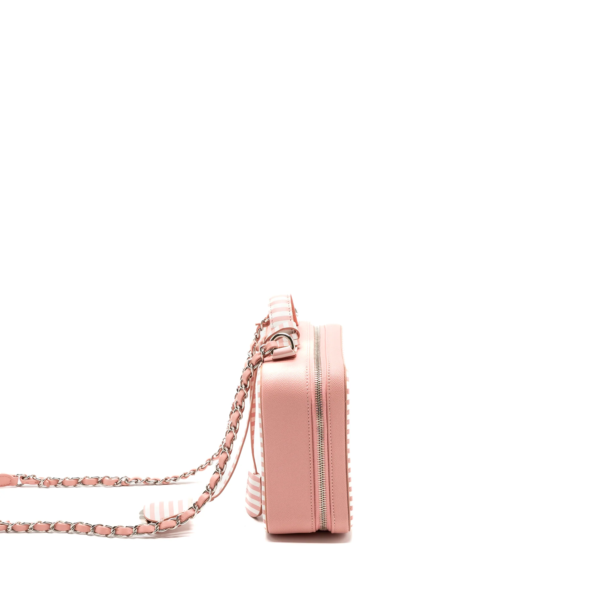 Chanel Medium Filigree Vanity Case Caviar Pink Multicolour SHW - Image 3