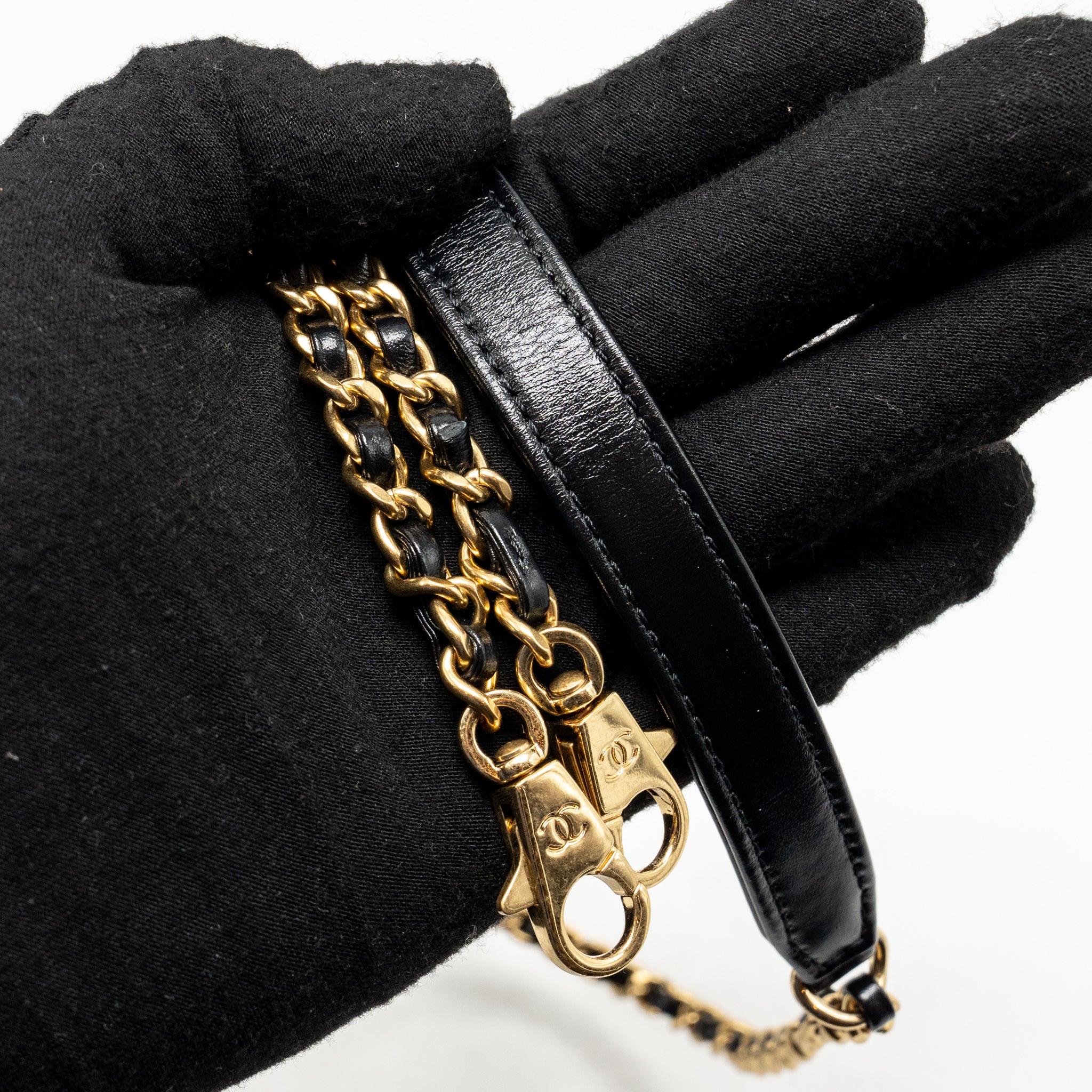 Chanel Metal Top Handle Coco Handle Mini Shiny Calfskin Black GHW (Microchip) - Image 20
