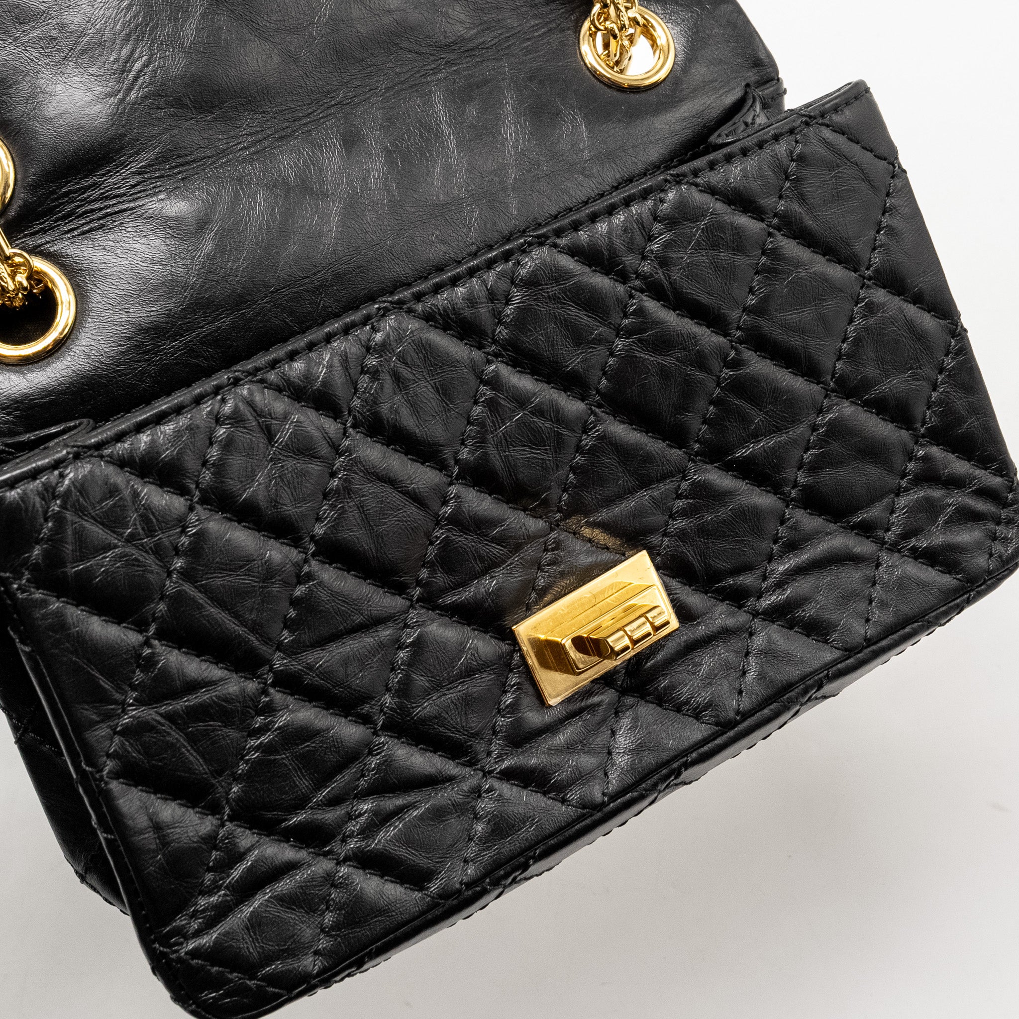 Chanel Mini 2.55 Reissue Aged Calfskin Black GHW - Image 15