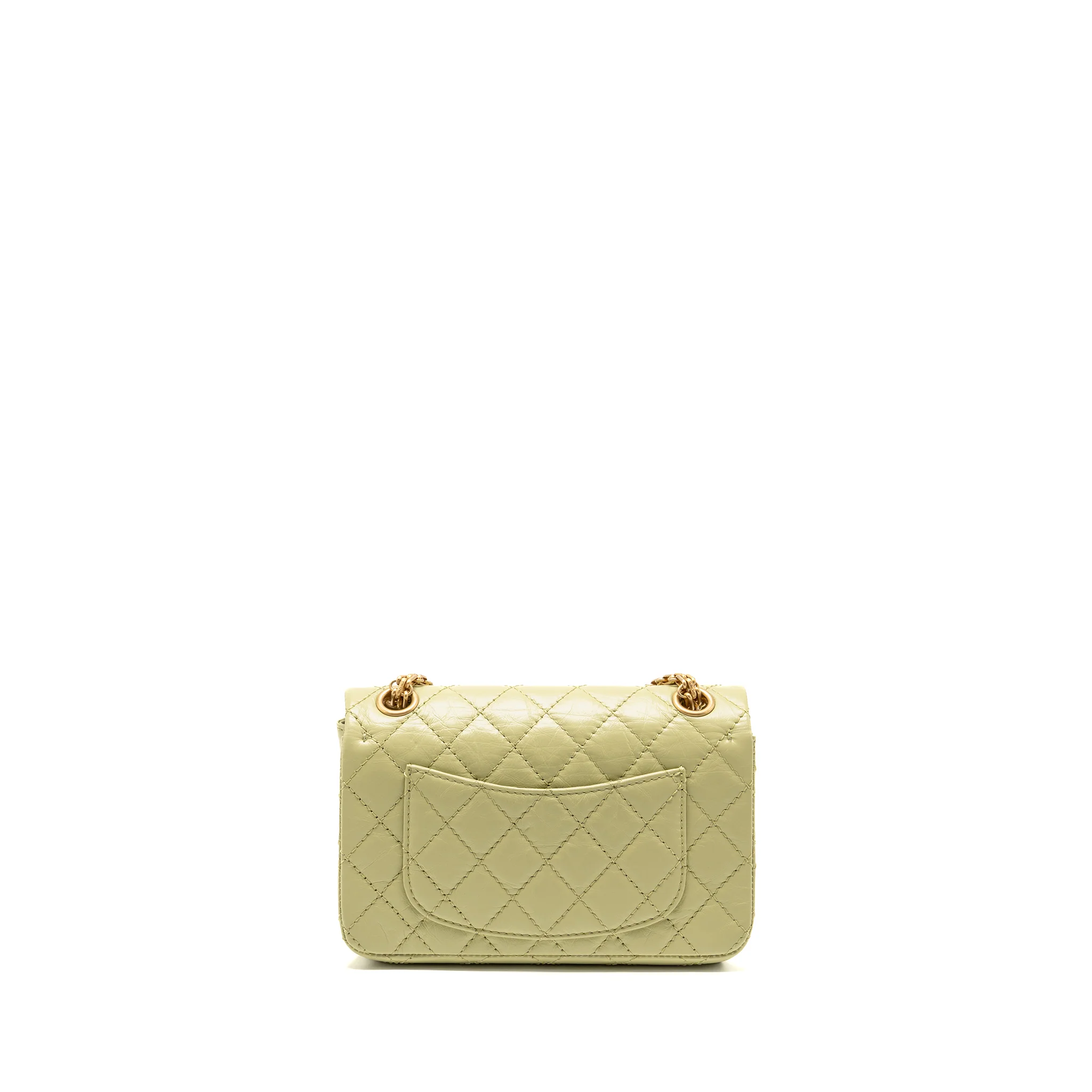 Chanel Mini 2.55 Reissue Aged Calfskin Green GHW - Image 2