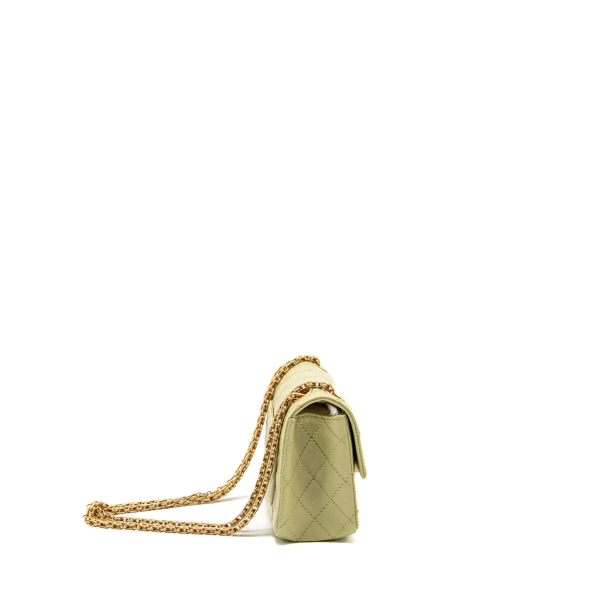 Chanel Mini 2.55 Reissue Aged Calfskin Green GHW - Image 3