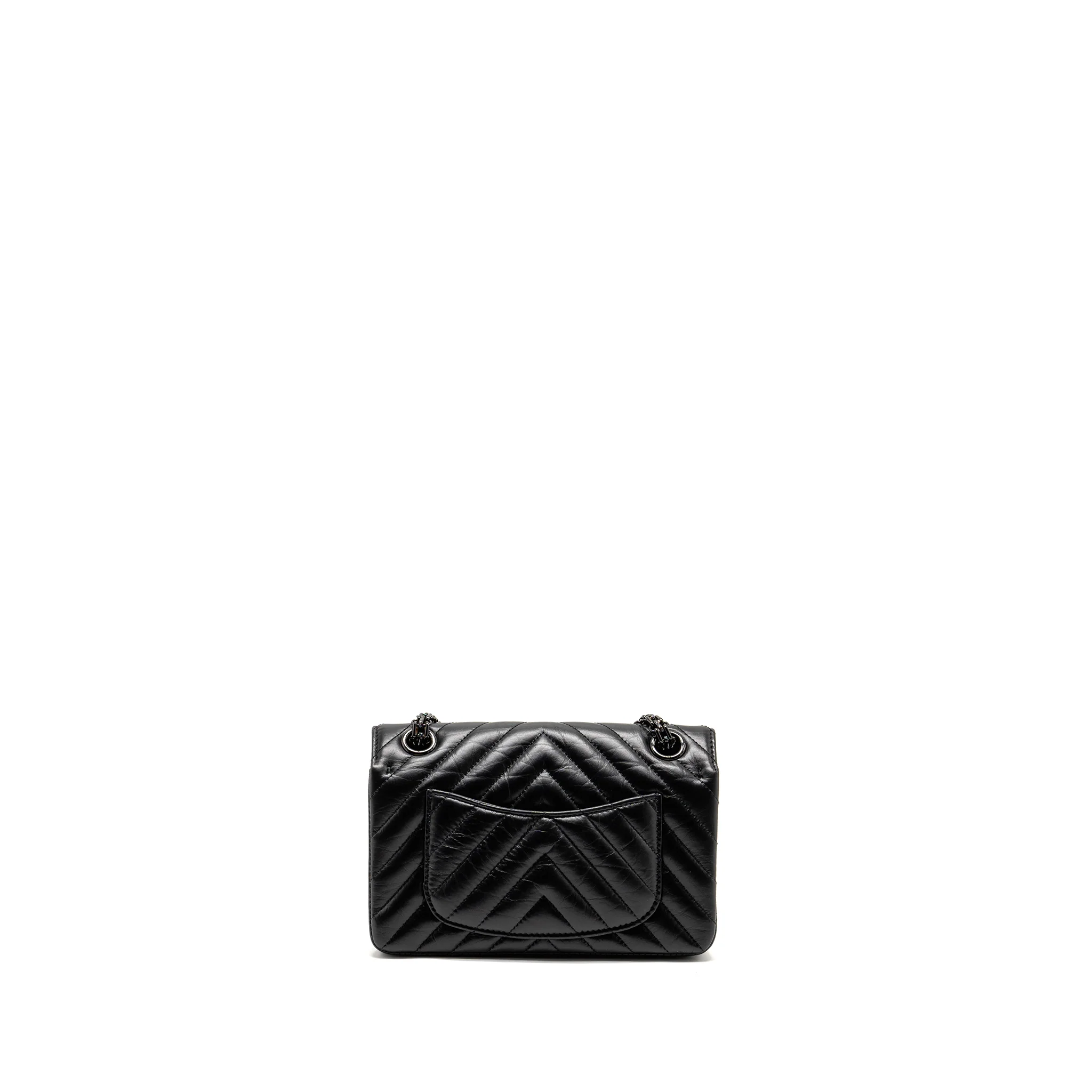 Chanel Mini 2.55 Reissue Chevron Calfskin SO Black - Image 2