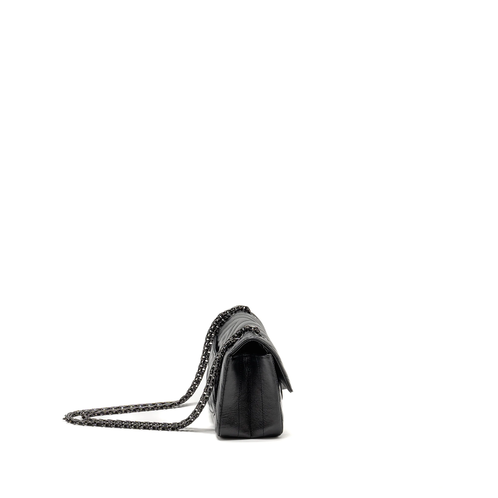 Chanel Mini 2.55 Reissue Chevron Calfskin SO Black - Image 3