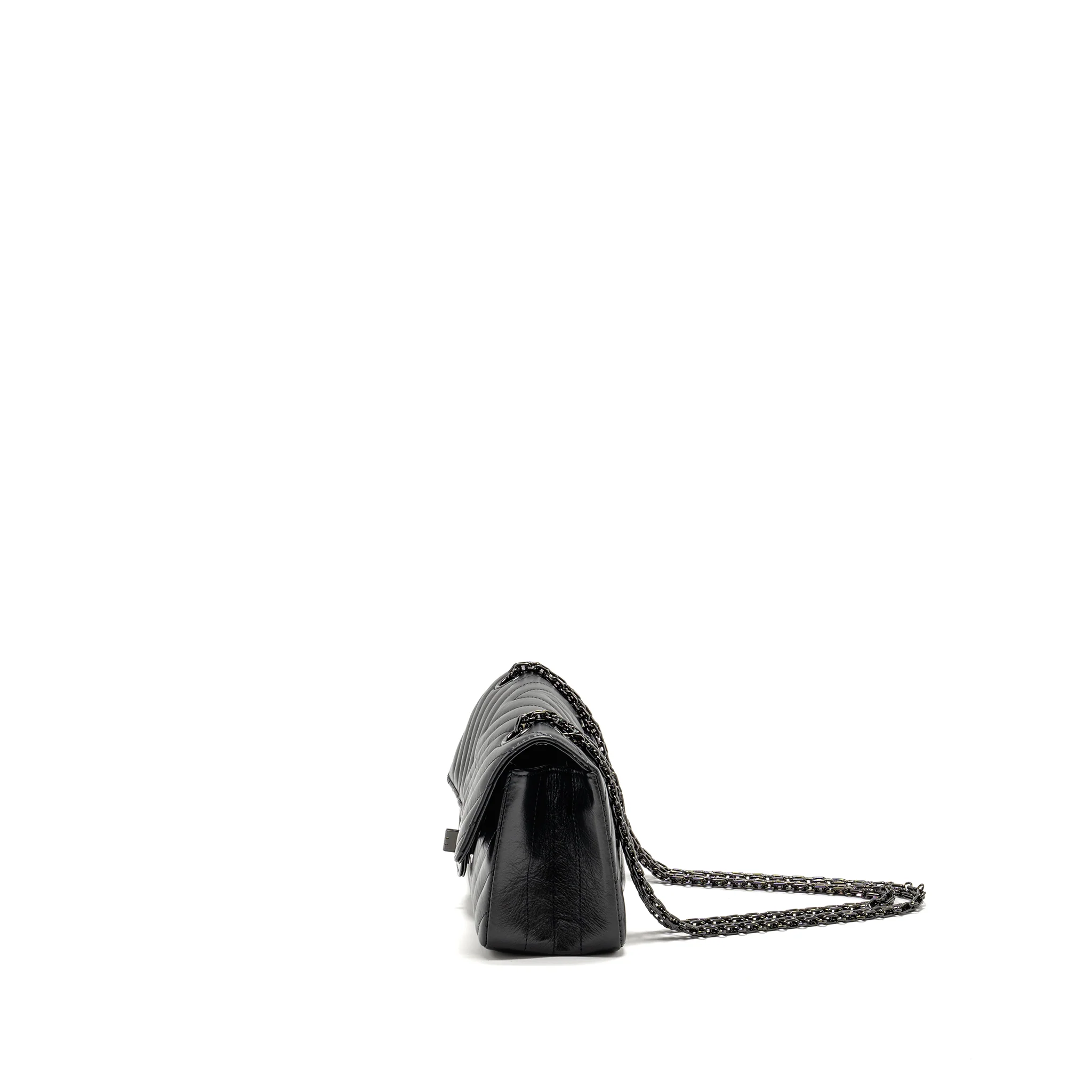 Chanel Mini 2.55 Reissue Chevron Calfskin SO Black - Image 4