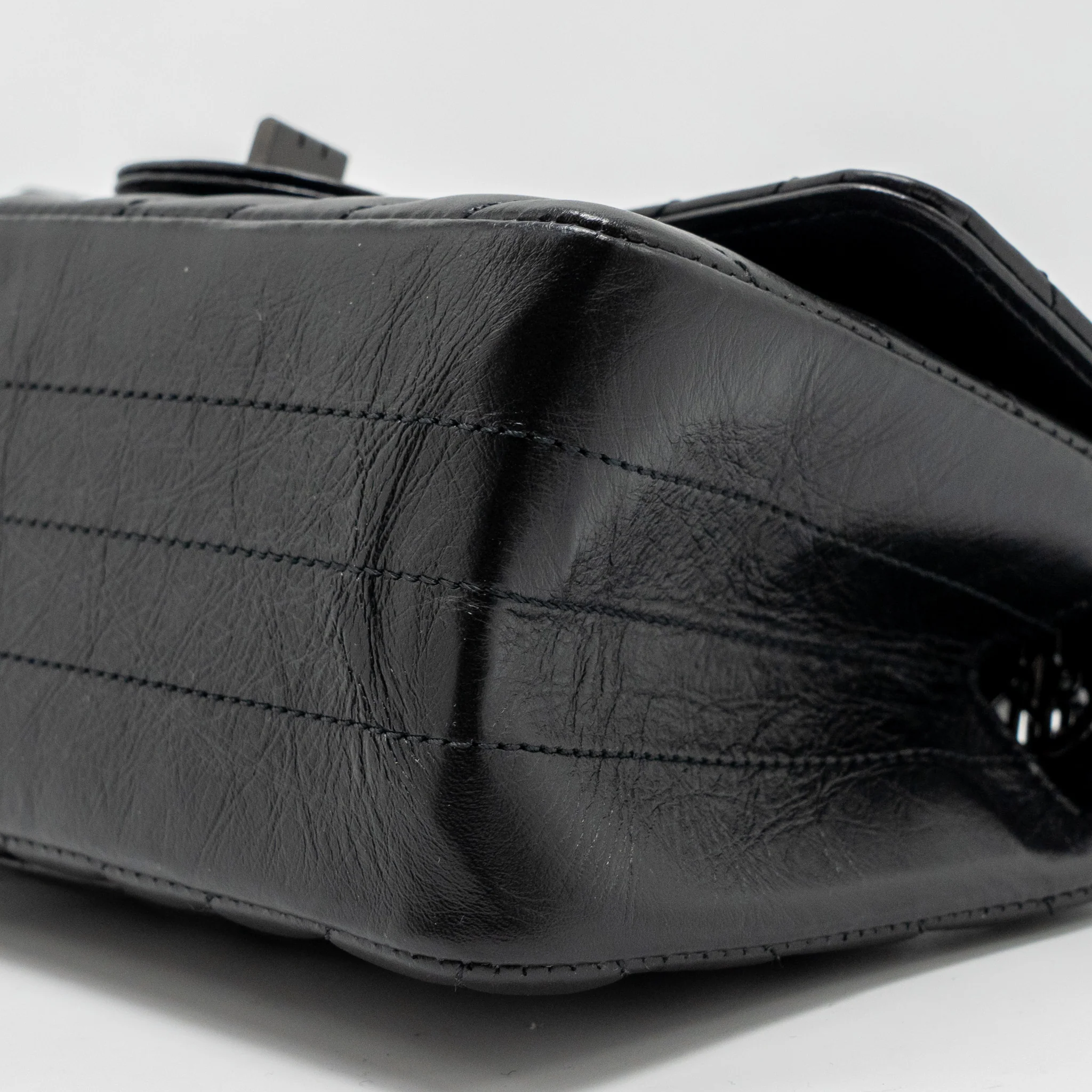 Chanel Mini 2.55 Reissue Chevron Calfskin SO Black - Image 7