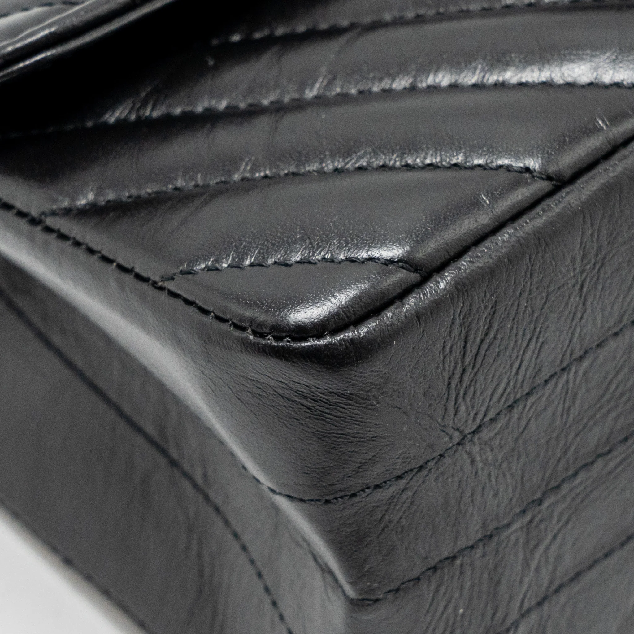 Chanel Mini 2.55 Reissue Chevron Calfskin SO Black - Image 8