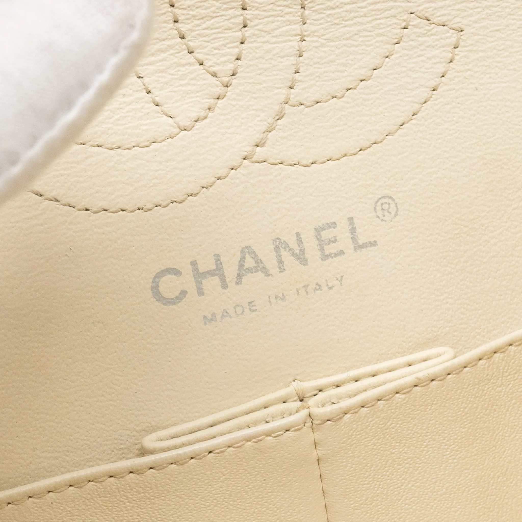 Chanel Mini 2.55 Reissue Flap Bag Aged Calfskin Creamy White With Ruthenium Hardware - Image 15