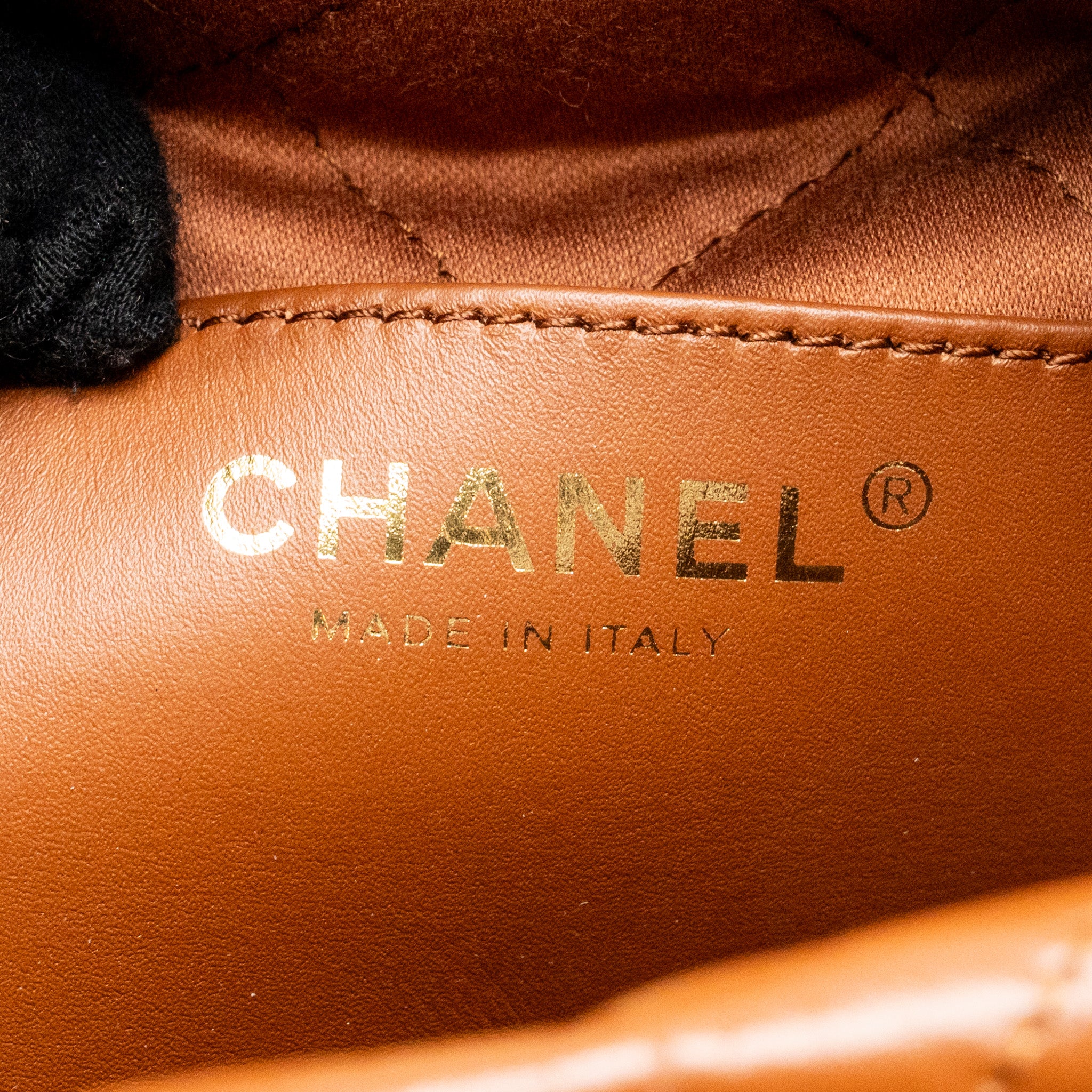 Chanel Mini 22 Bag Shiny Calfskin Caramel GHW (Microchip) - Image 14