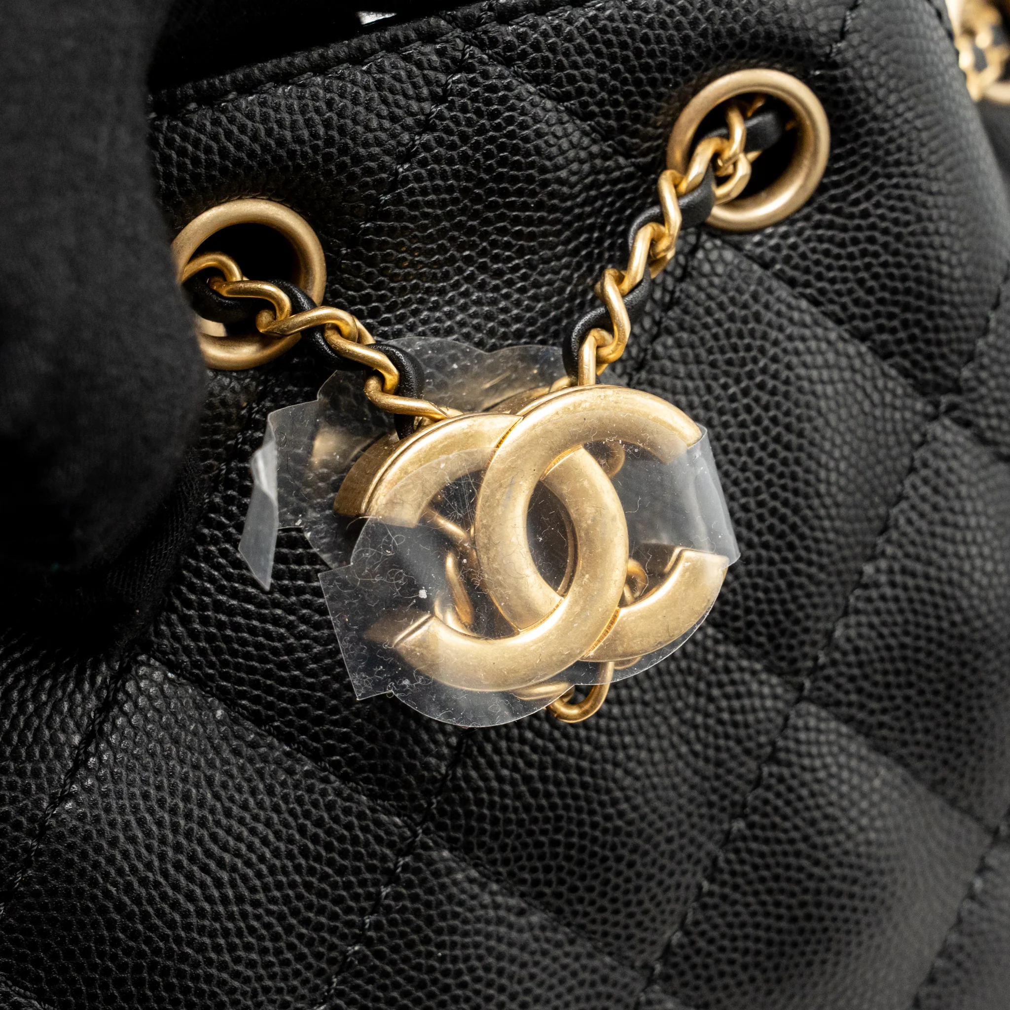 Chanel Mini 25 Bag Caviar black GHW (Microchip) - Image 13