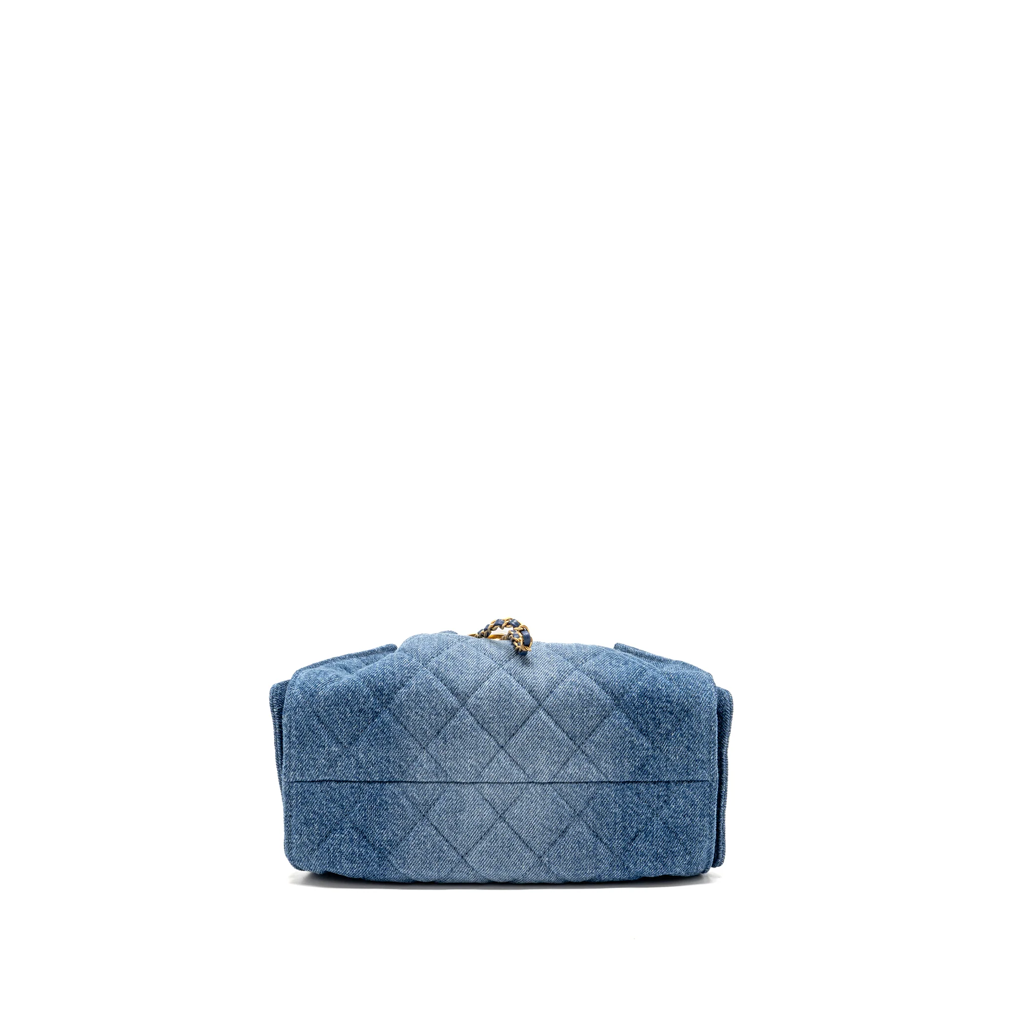 Chanel Mini 25 Bag Denim Blue GHW (Microchip) - Image 6