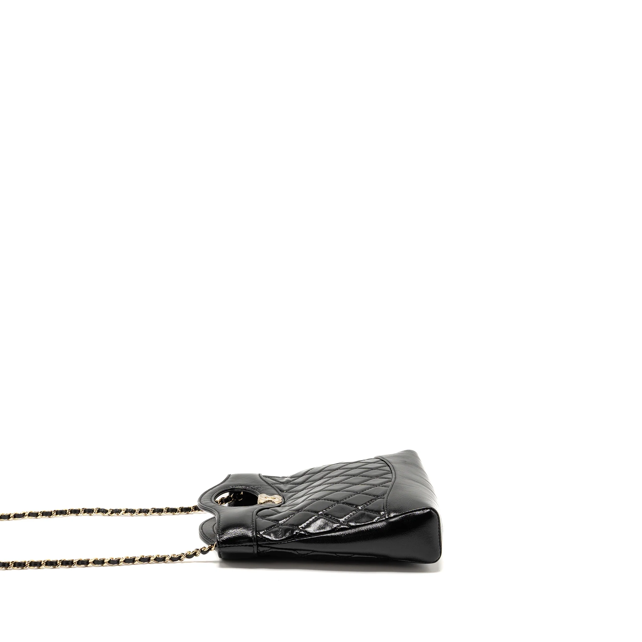 Chanel Mini 31 Bag Shiny Lambskin Black LGHW (microchip) - Image 3