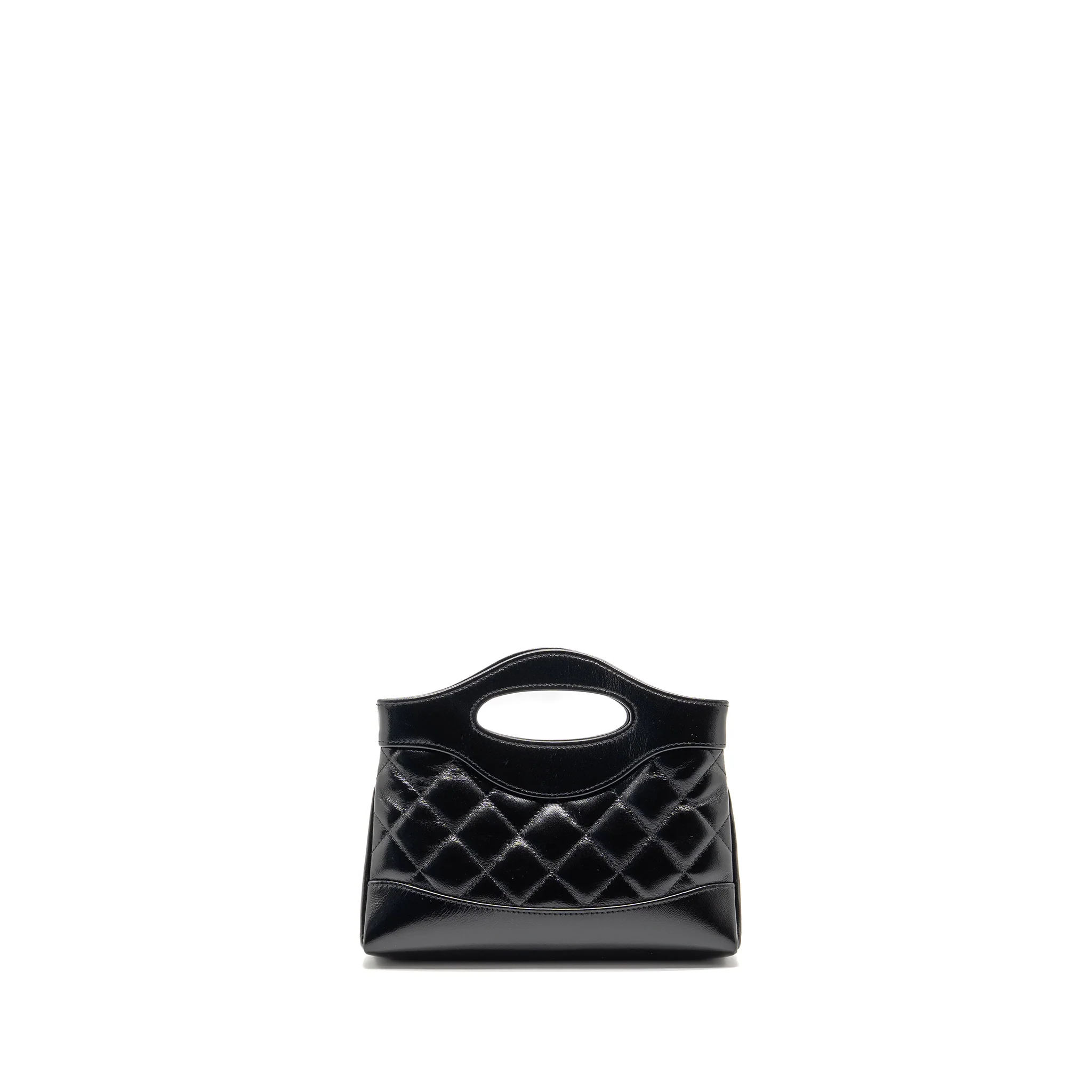 Chanel mini 31 clutch with chain shiny lambskin black LGHW (microchip) - Image 2