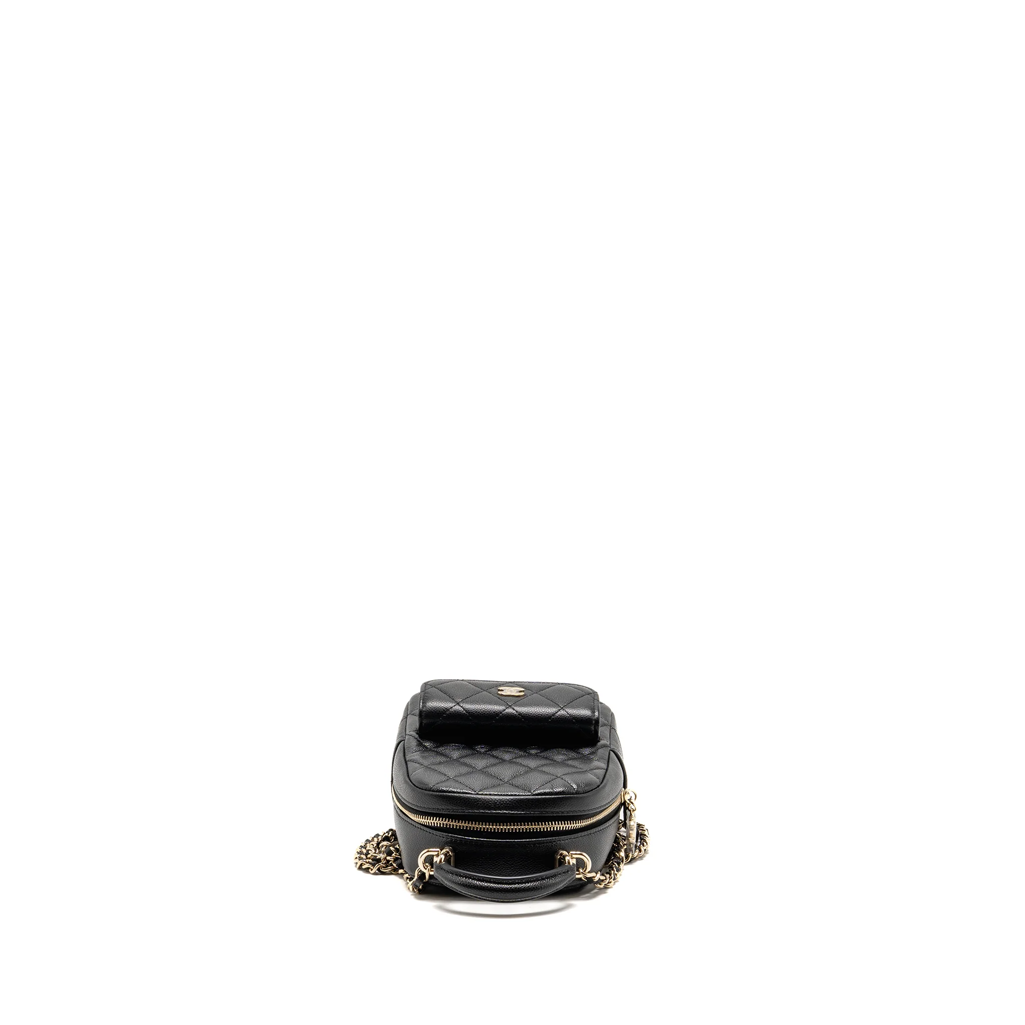 Chanel mini backpack/crossbody bag caviar black LGHW (microchip) - Image 5
